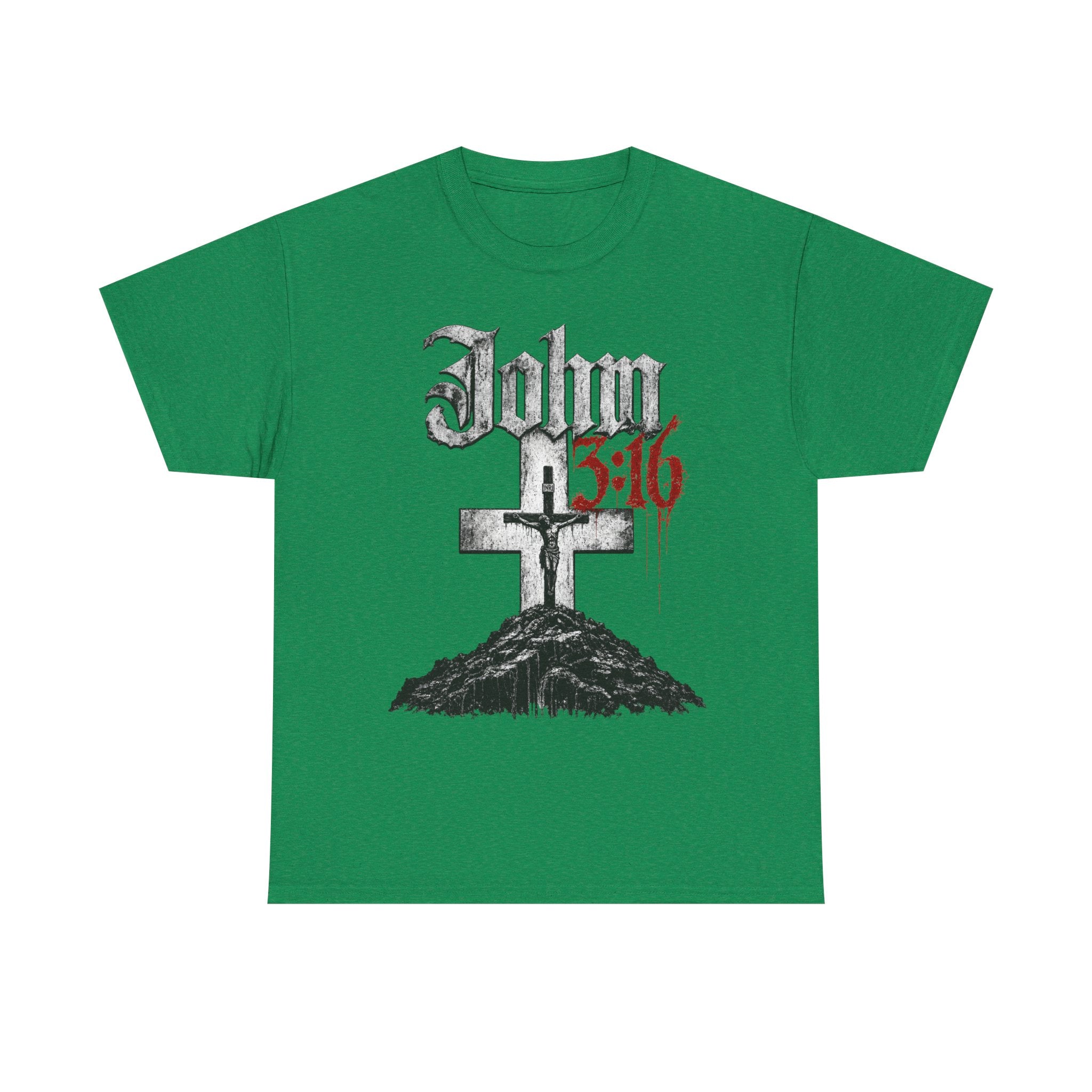 John 3 16 Cross T Shirt | Christian Faith Scripture Tee