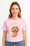 Poodle with Heart Sunglasses Tee | Dog Lover Shirt, Valentine Vibes