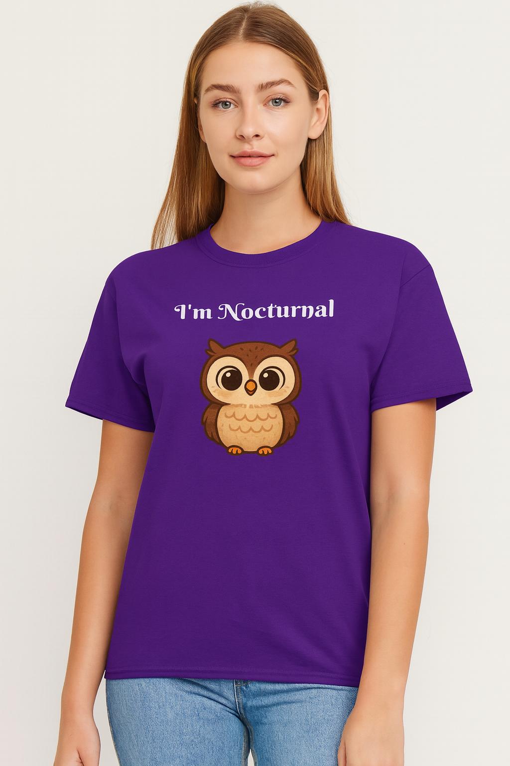 Nocturnal Owl T-Shirt | Night Owl Graphic Tee