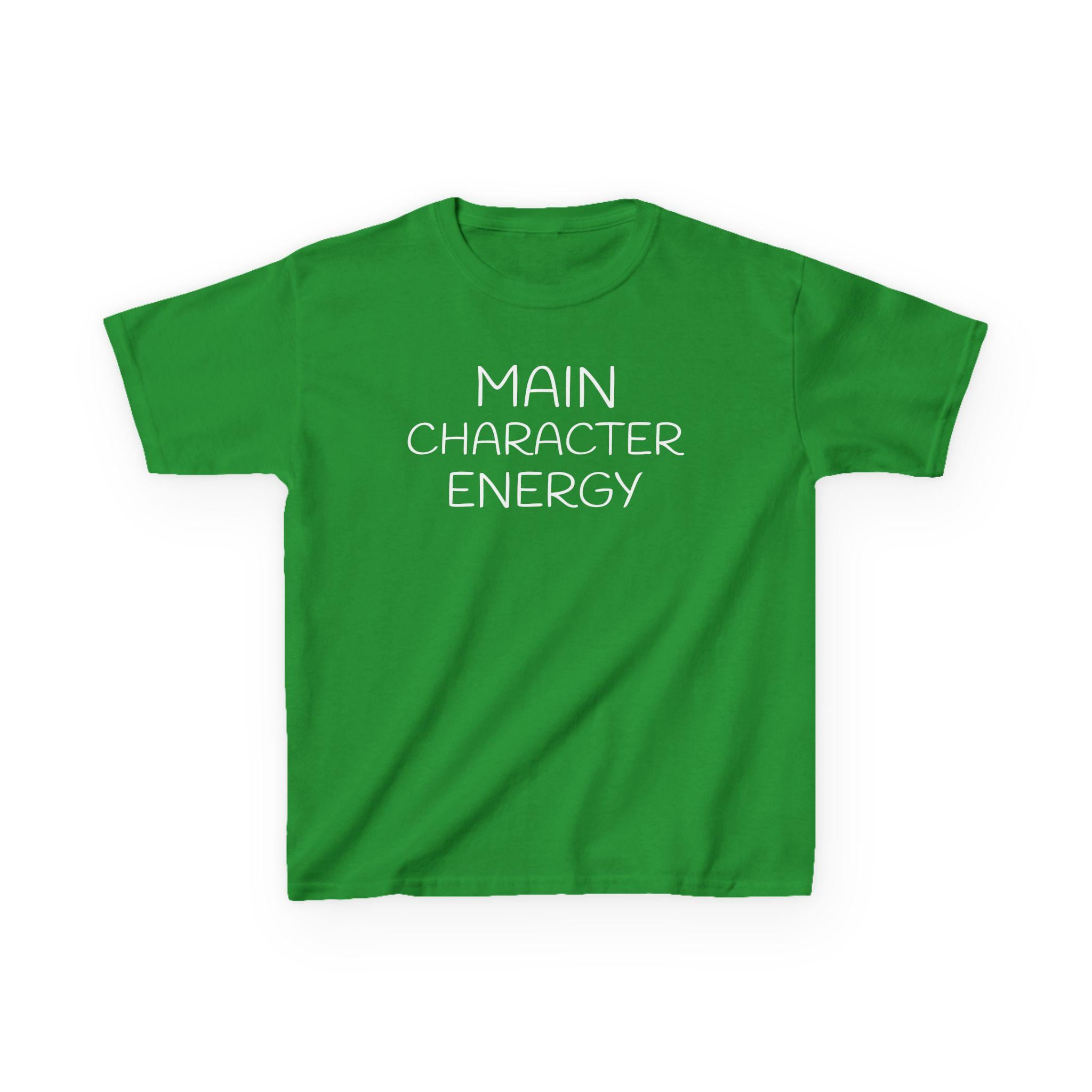 Main Character Energy Kids Tee | Funny Kids Shirt, Slogan Top