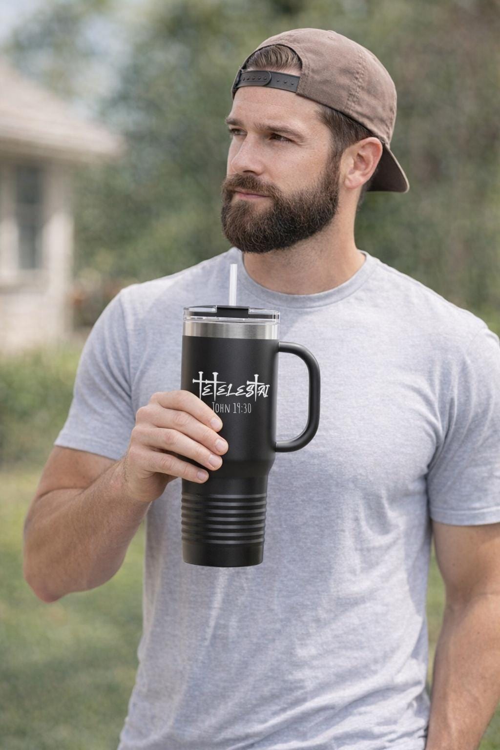 Tetelestai John 19:30 Travel Mug | 40oz Insulated Tumbler