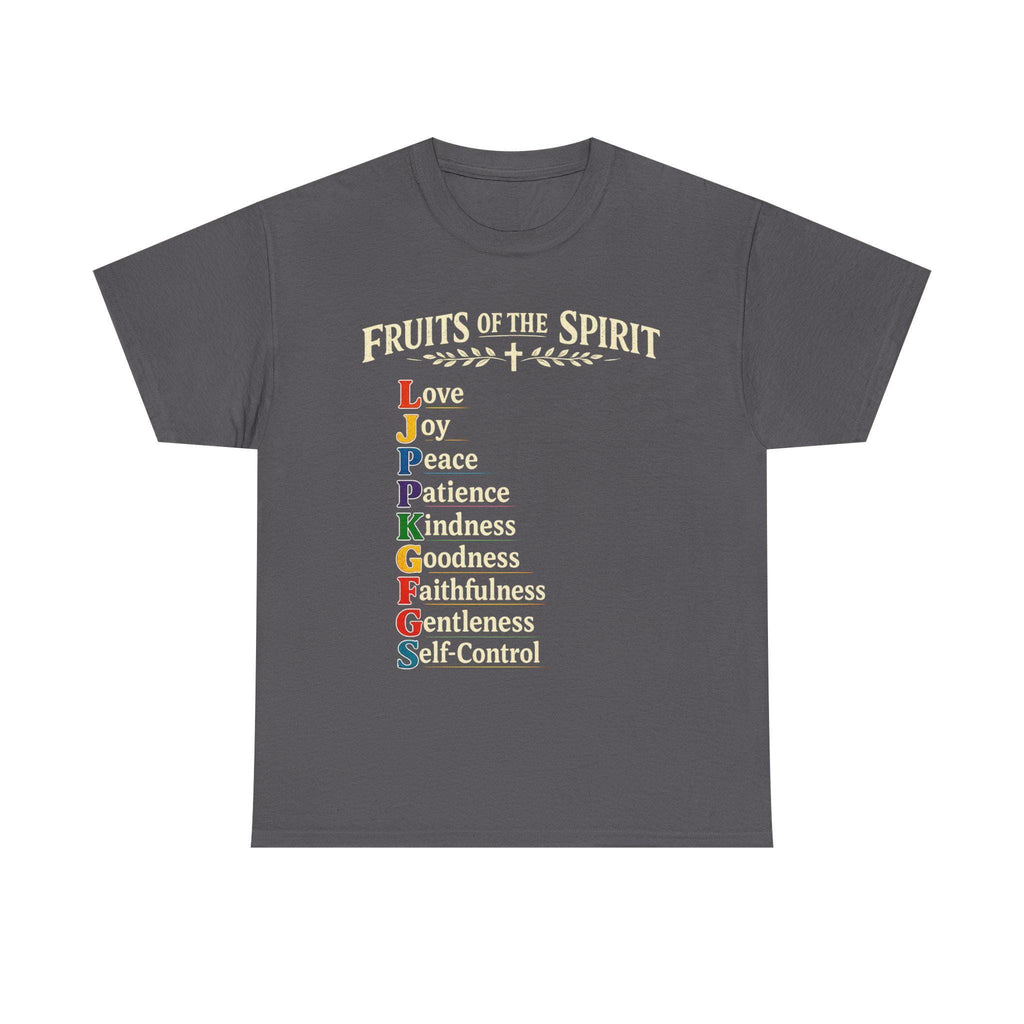 Fruits of the Spirit T-Shirt | Christian Scripture Typography Tee