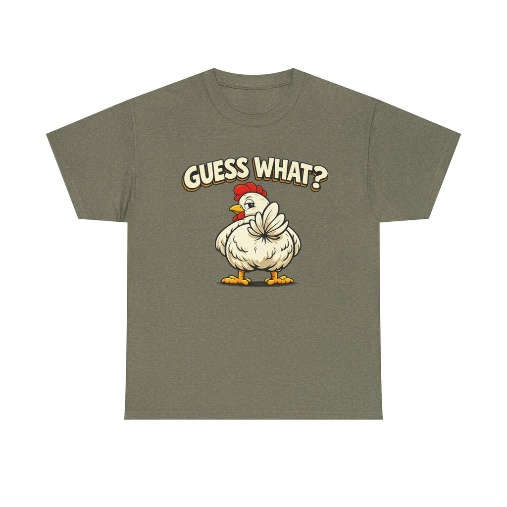 Guess What Chicken Shirt | Funny Hen Illustration, Farm Animal Gildan Tee