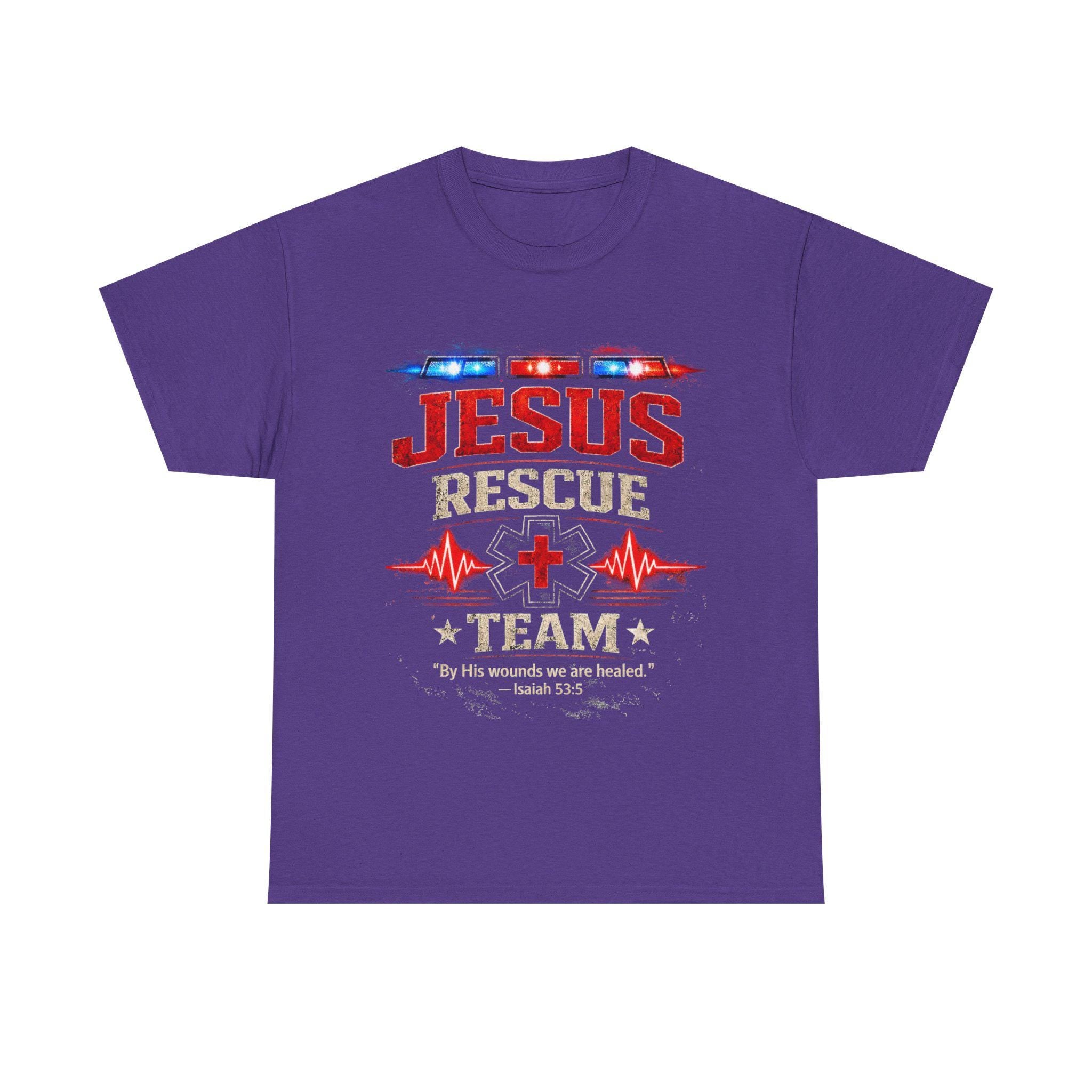 Jesus Rescue Team T Shirt | Christian EMS medical faith shirt