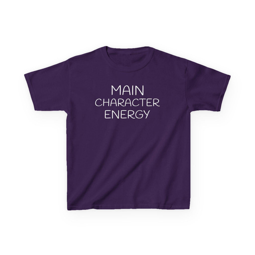 Main Character Energy Kids Tee | Funny Kids Shirt, Slogan Top