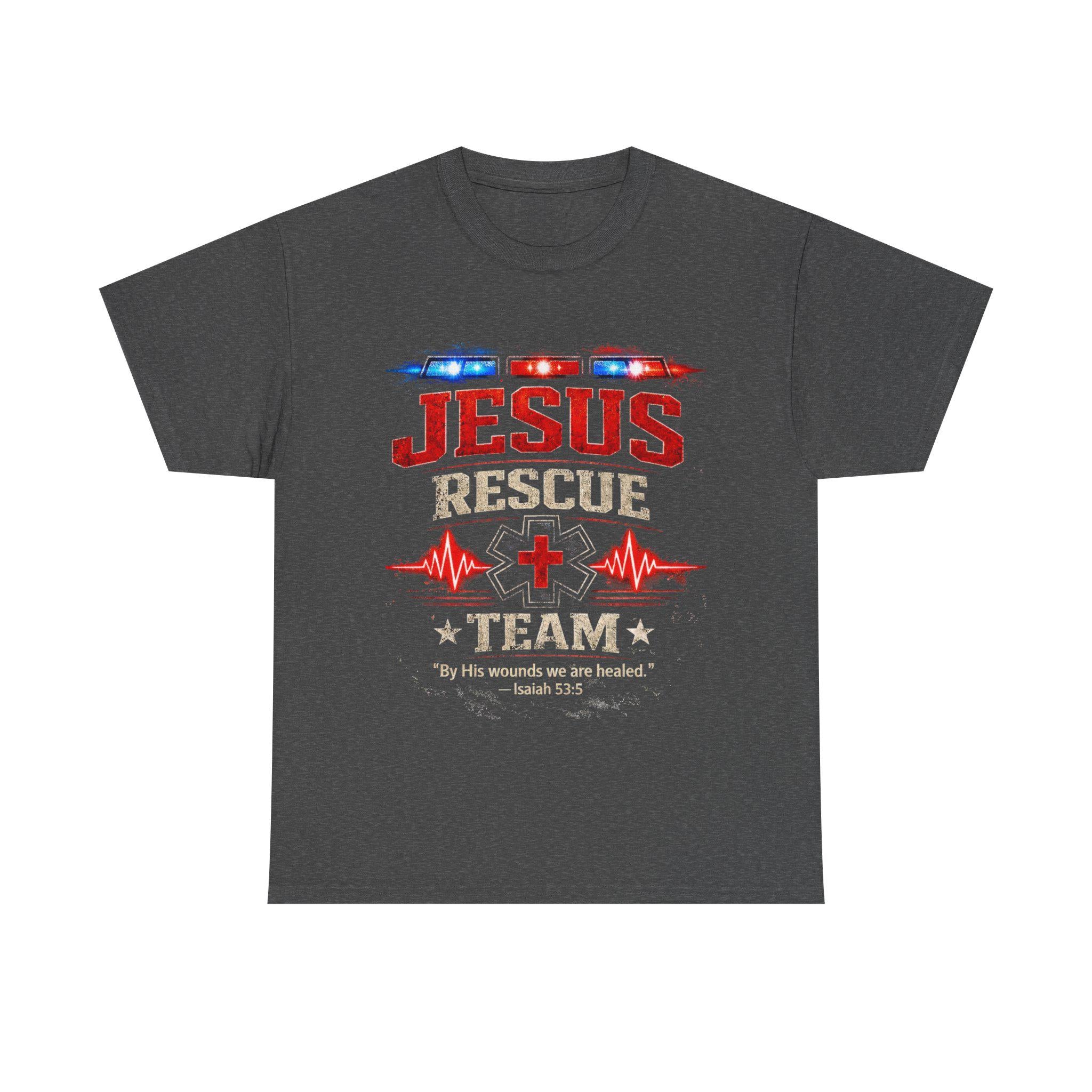 Jesus Rescue Team T Shirt | Christian EMS medical faith shirt