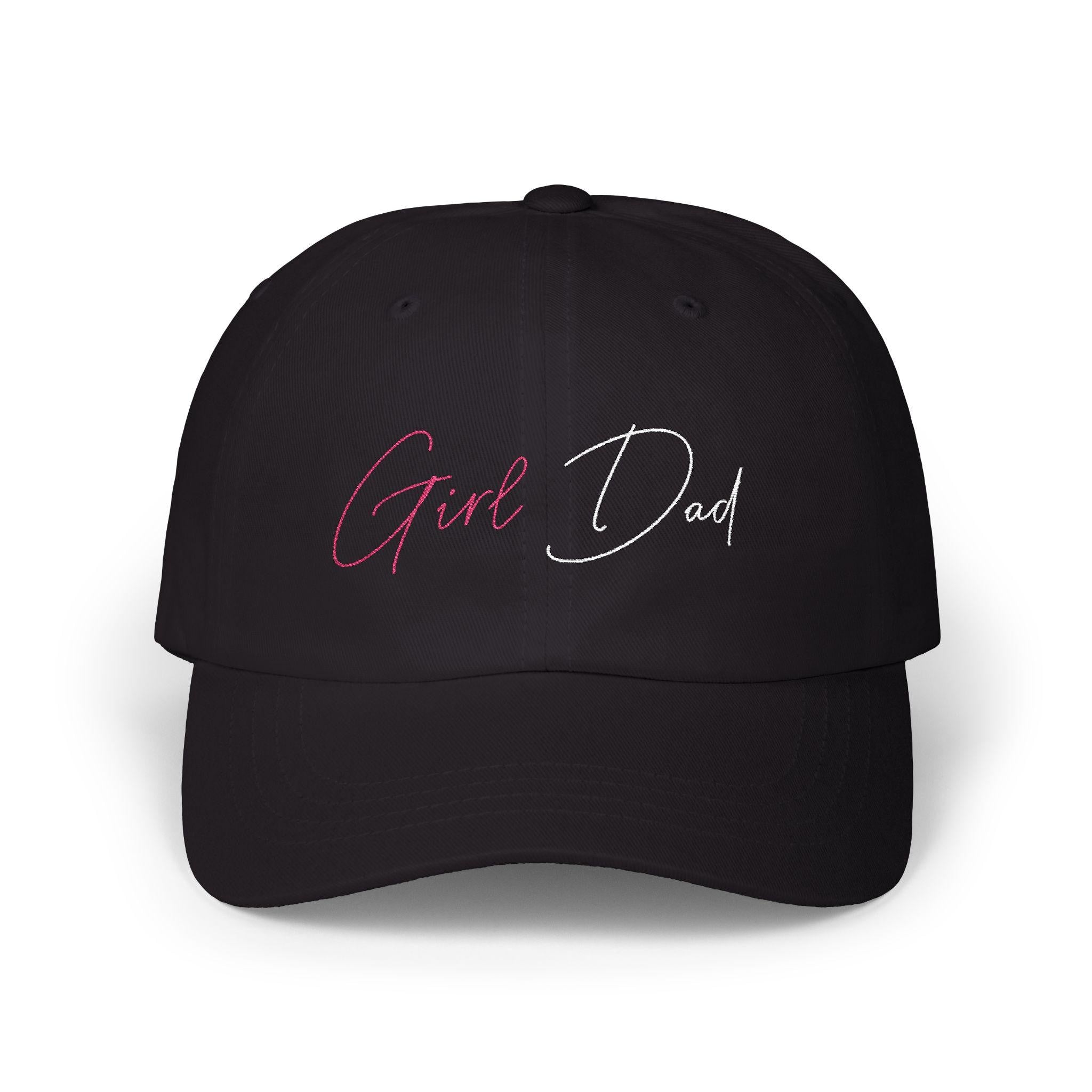 Girl Dad Cap | Embroidered Script Baseball Hat, Navy Adjustable