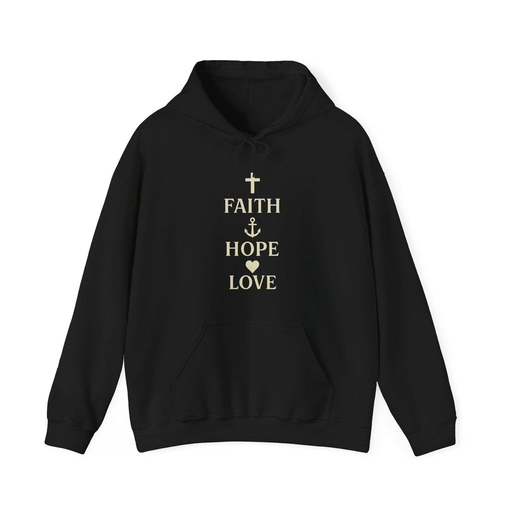 Faith Hope Love Hoodie | Inspirational Script Design