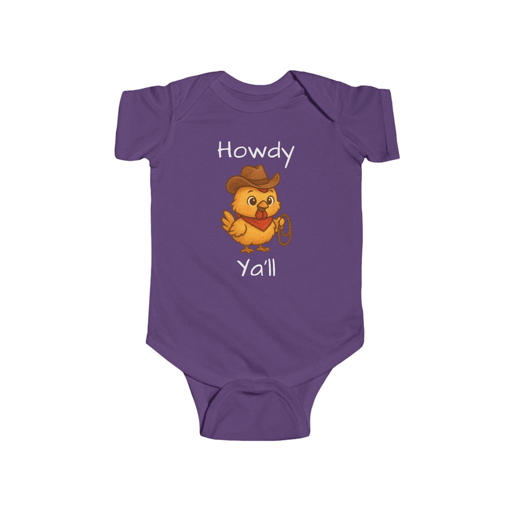 Howdy Y'all Cowboy Chicken Bodysuit