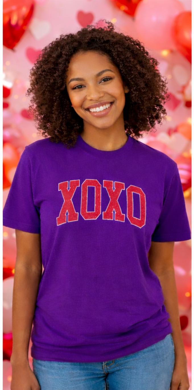 XOXO Hugs and Kisses Valentine Tee | Valentine Shirt