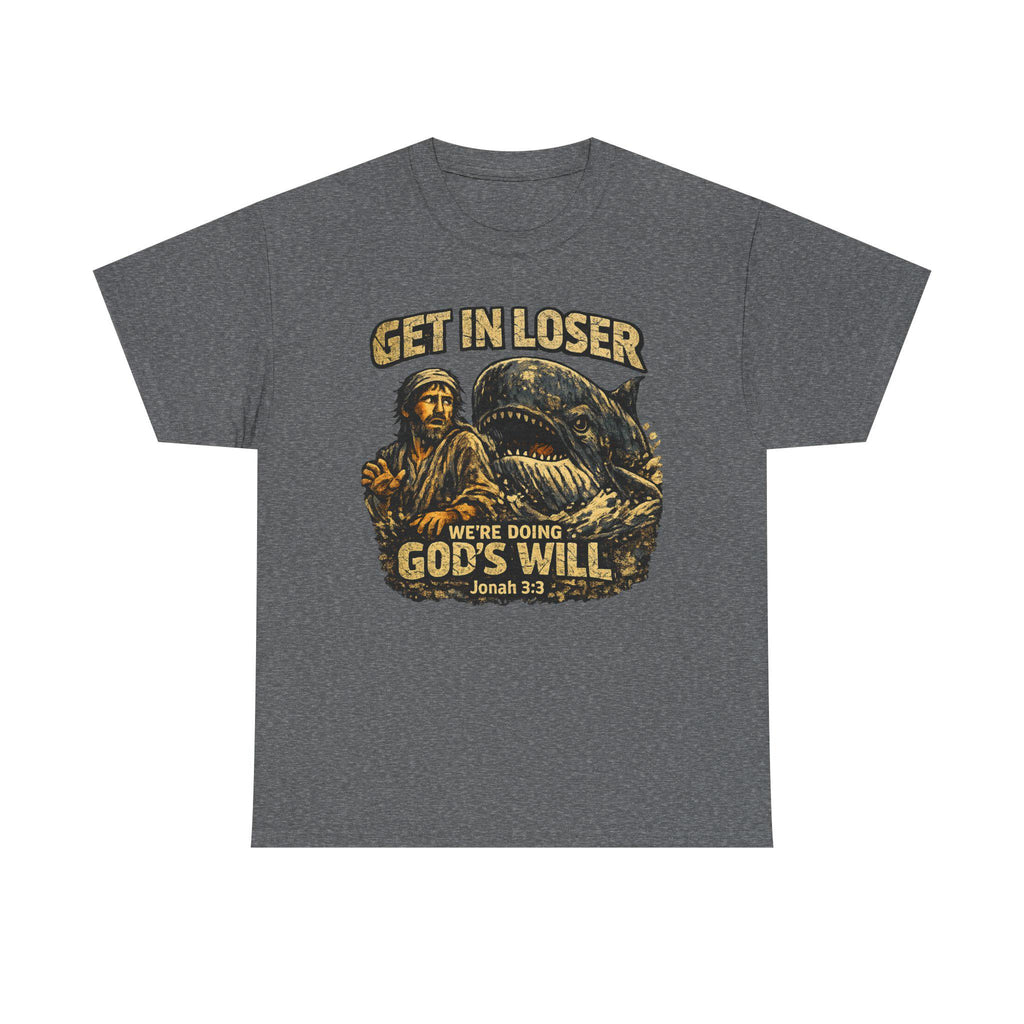 Jonah Whale Illustration Tee | Vintage Religious Graphic Shirt