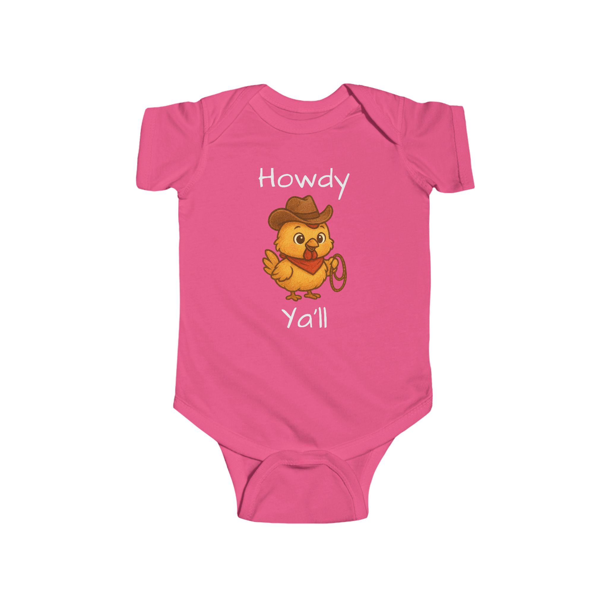 Howdy Y'all Cowboy Chicken Bodysuit