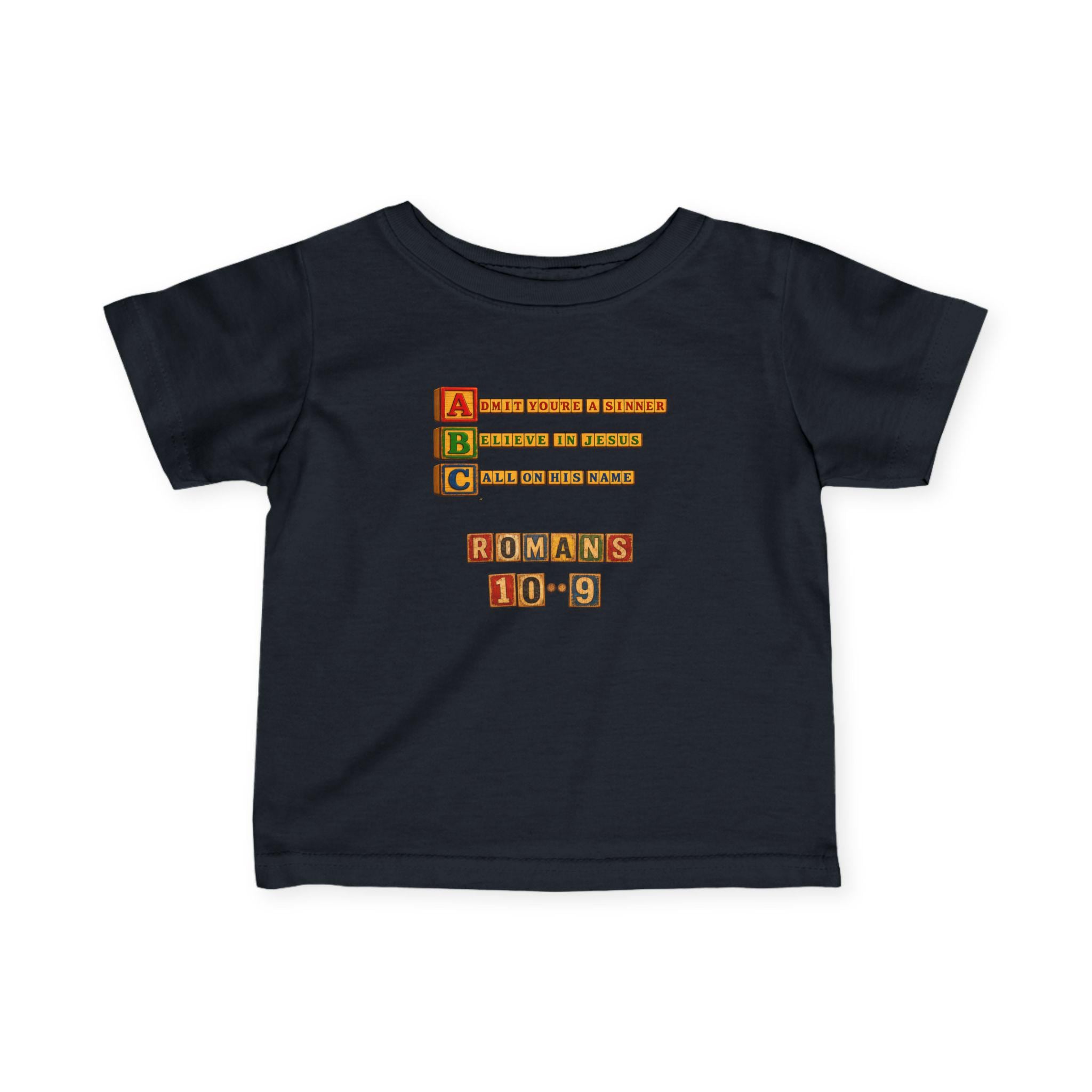 ABC Blocks Romans 10 9 Tee