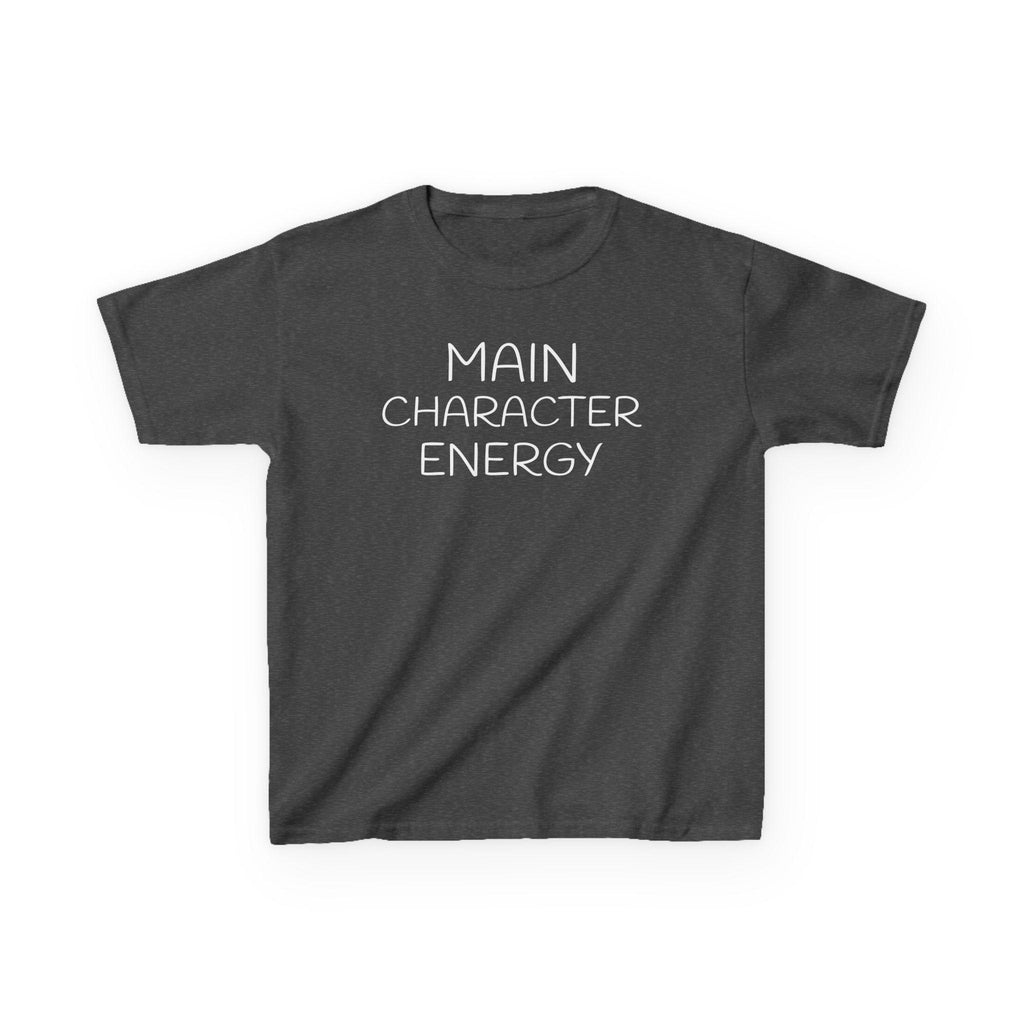 Main Character Energy Kids Tee | Funny Kids Shirt, Slogan Top