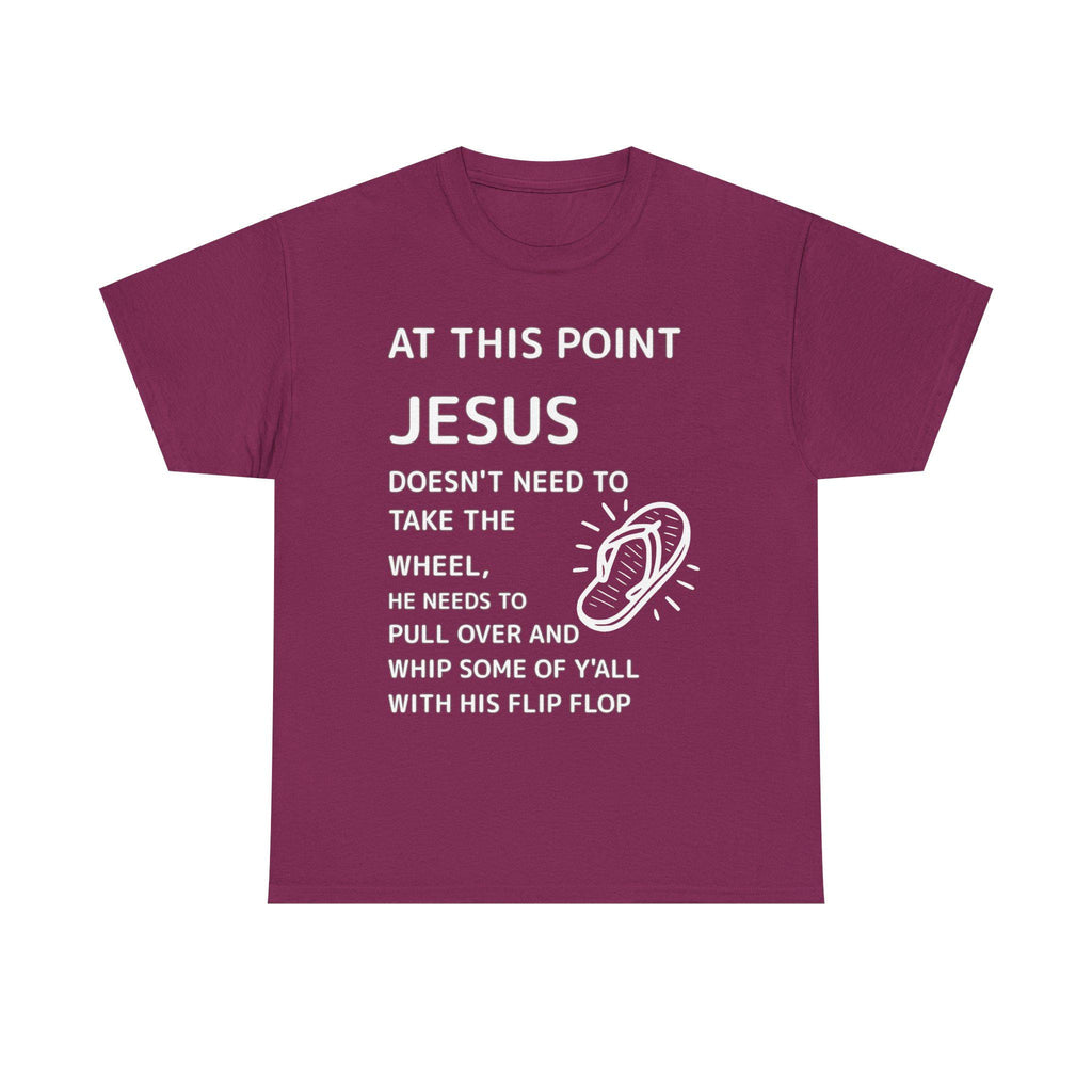 Jesus flip flop graphic Tee | Christian faith funny shirt