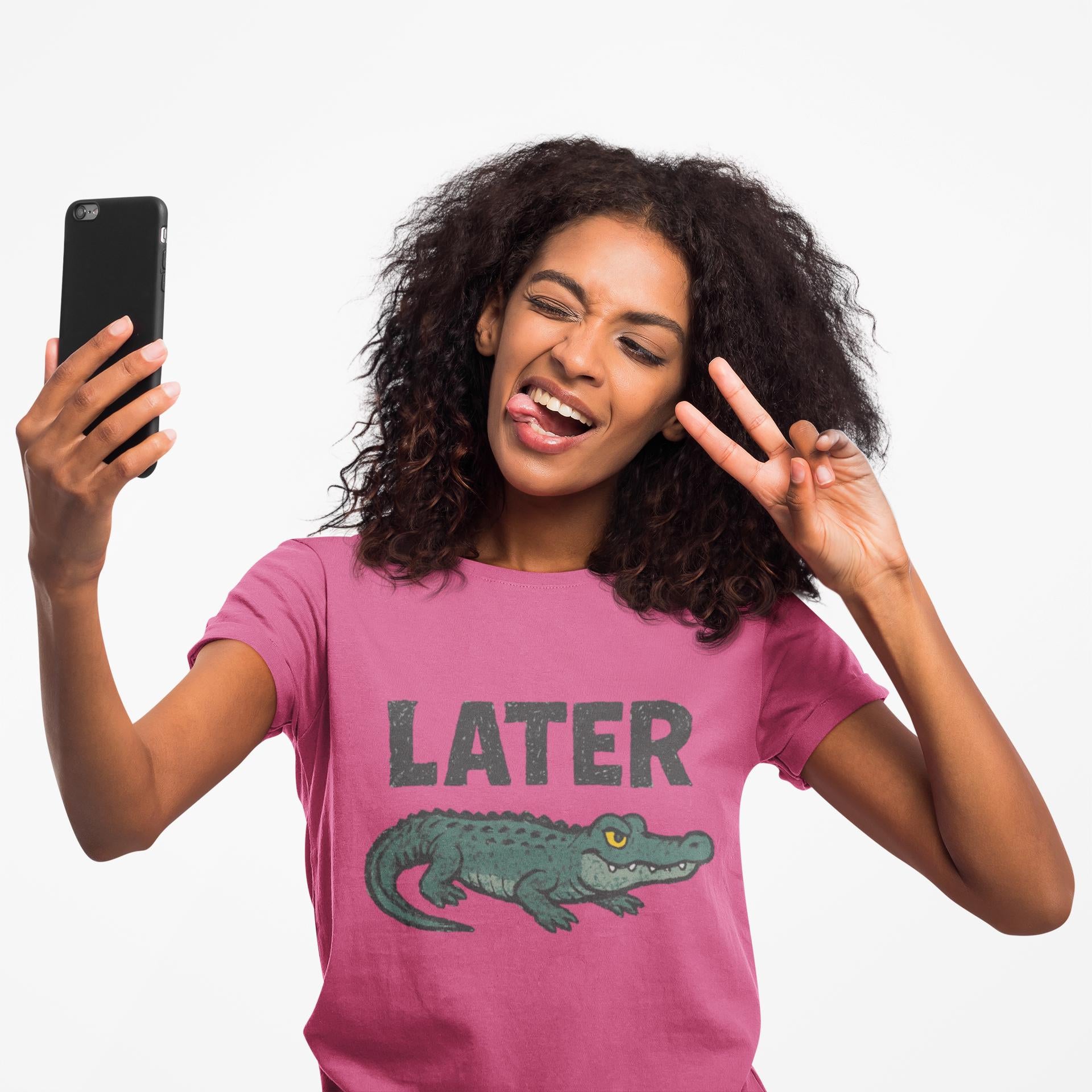 Later Gator T-Shirt | Funny Alligator Saying Tee