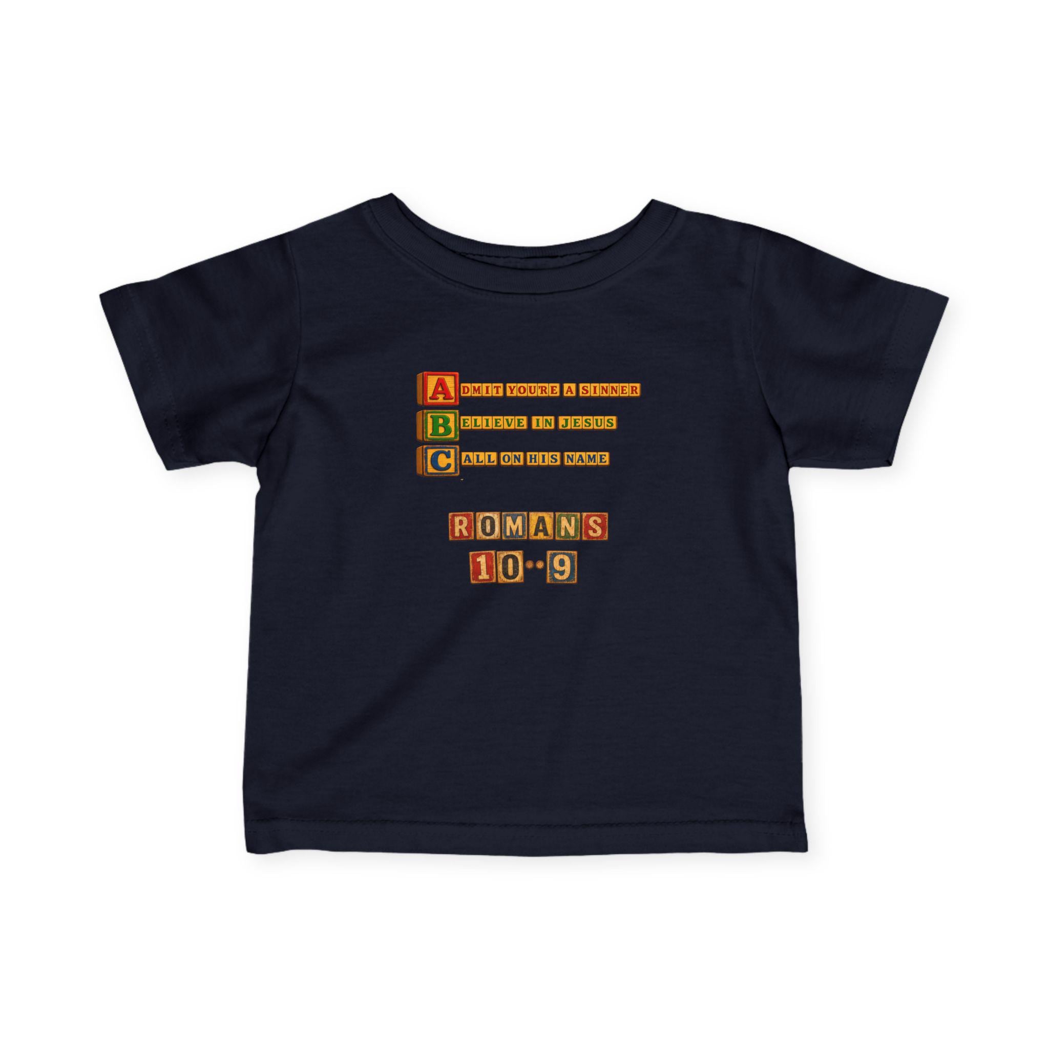 ABC Blocks Romans 10 9 Tee