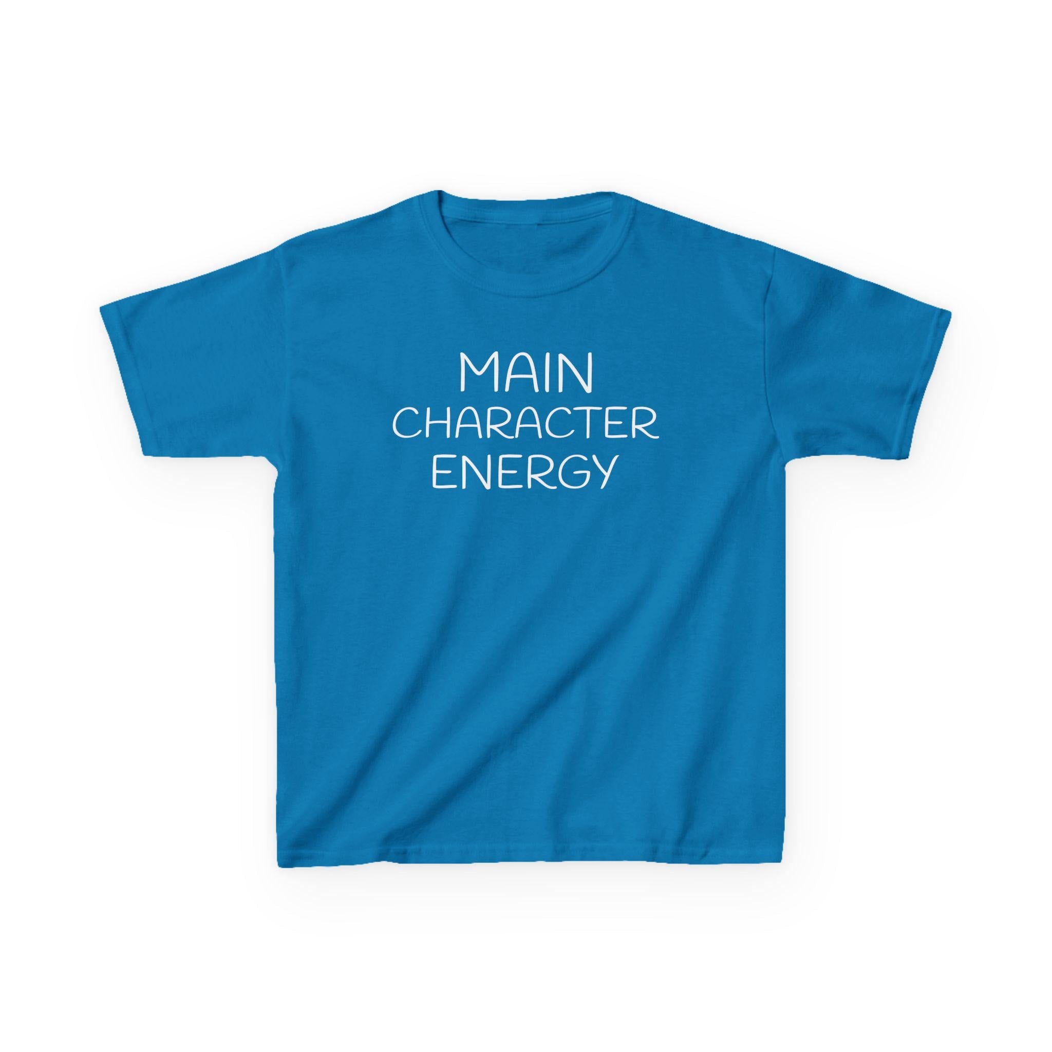 Main Character Energy Kids Tee | Funny Kids Shirt, Slogan Top