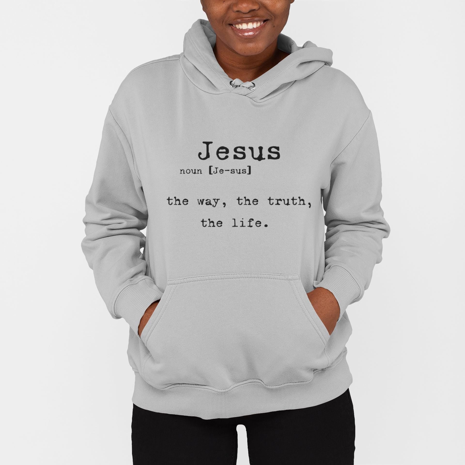 Jesus Definition Hoodie | Faith Typography Pullover