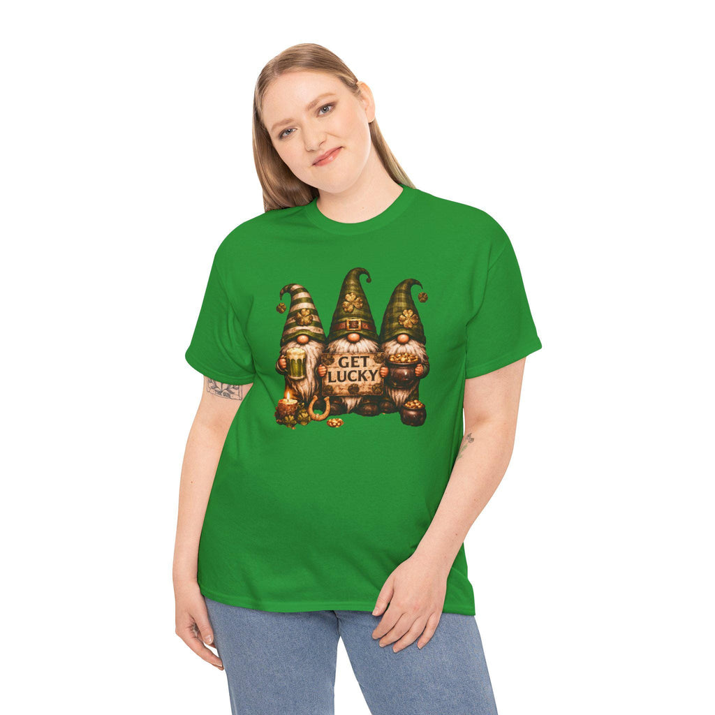 St. Patrick's Day Lucky Gnomes T-Shirt | Irish Shamrock Tee