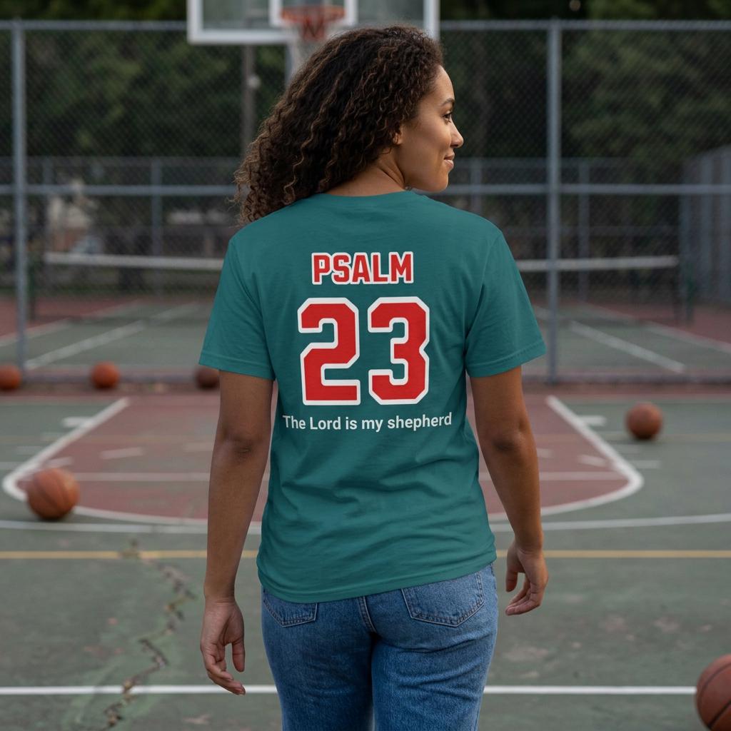 Team Jesus Psalm 23 jersey tee | The Lord is my shepherd