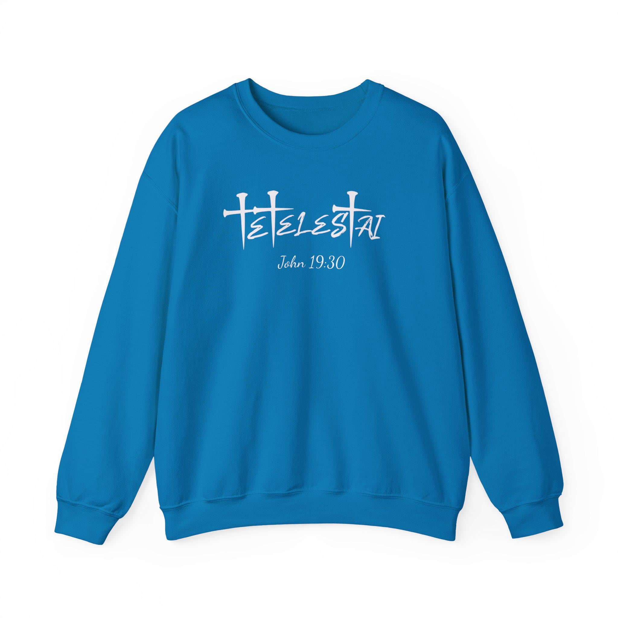 Tetelestai Embroidered Sweatshirt | Christian Apparel John 19:30