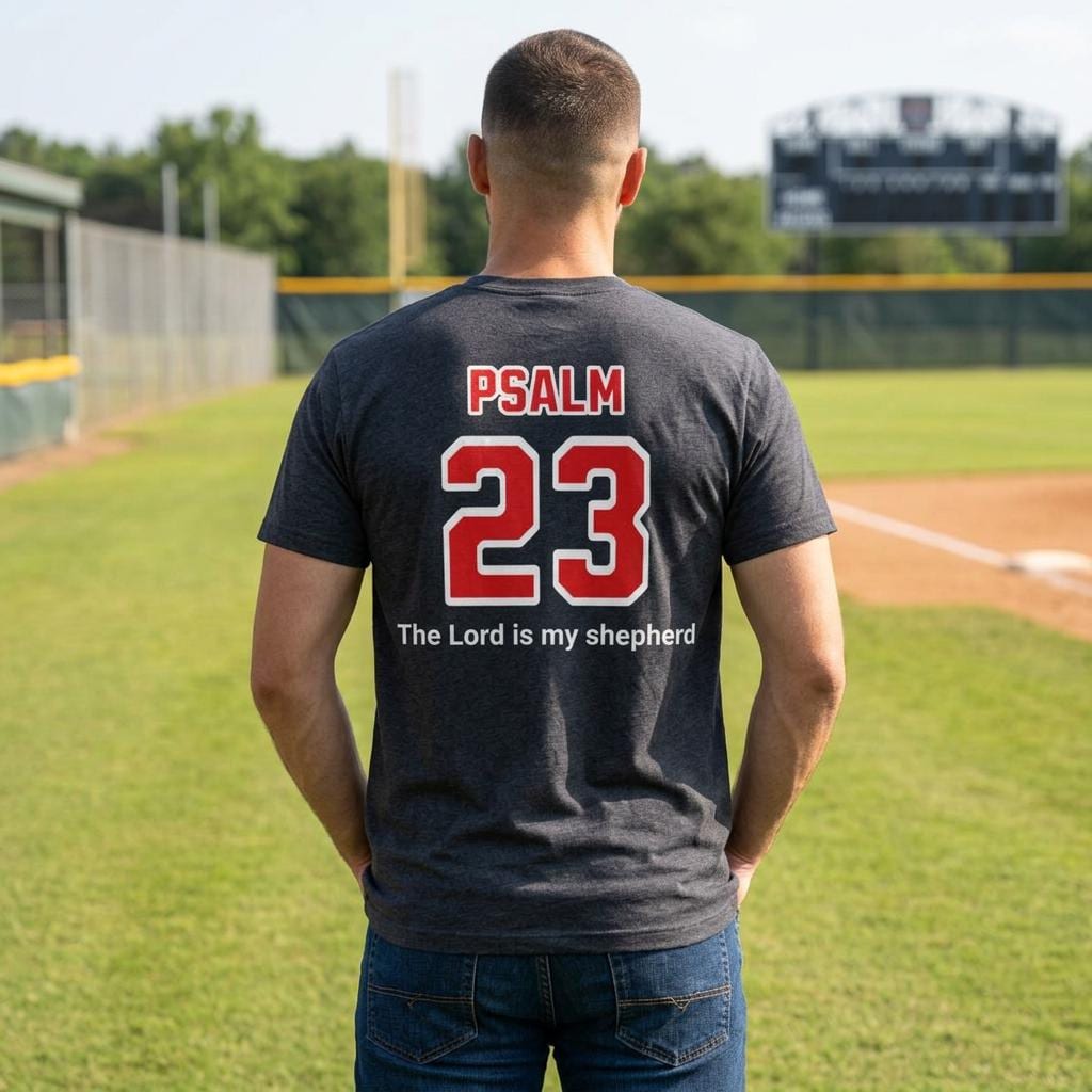 Team Jesus Psalm 23 jersey tee | The Lord is my shepherd