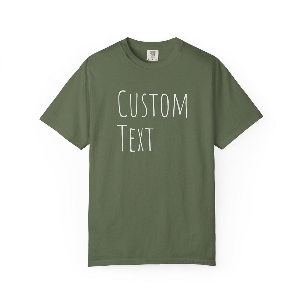 Custom Text T-shirt | Personalized Tee, Add Your Message