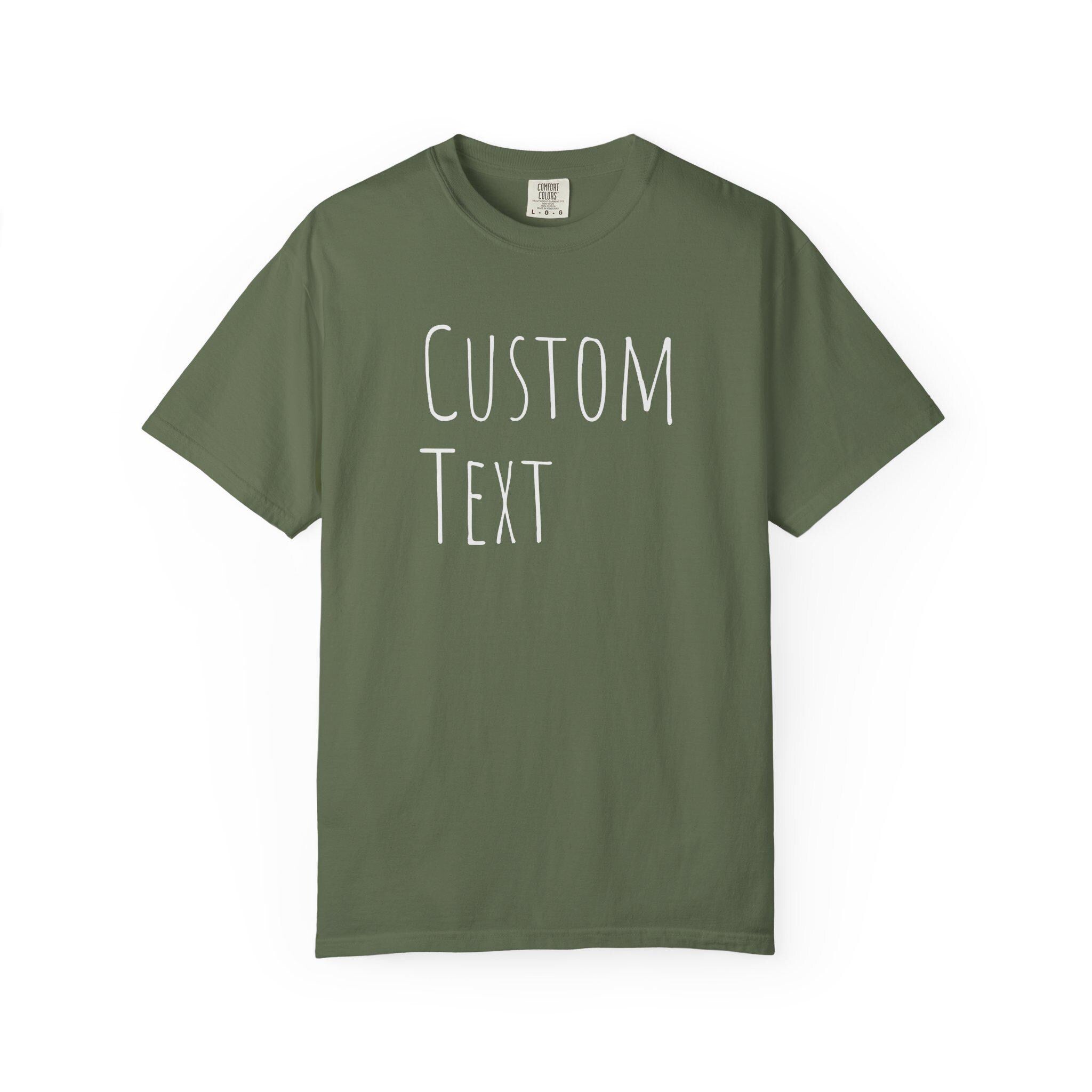 Custom Text T-shirt | Personalized Tee, Add Your Message