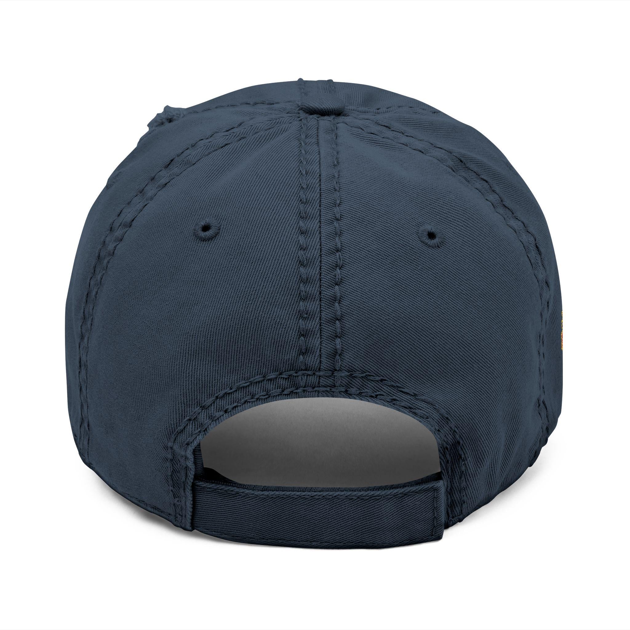 Embroidered Distressed Hat - Tetelestai Christian Headwear, Faithful Baseball Hat, Vintage Religious Accessories
