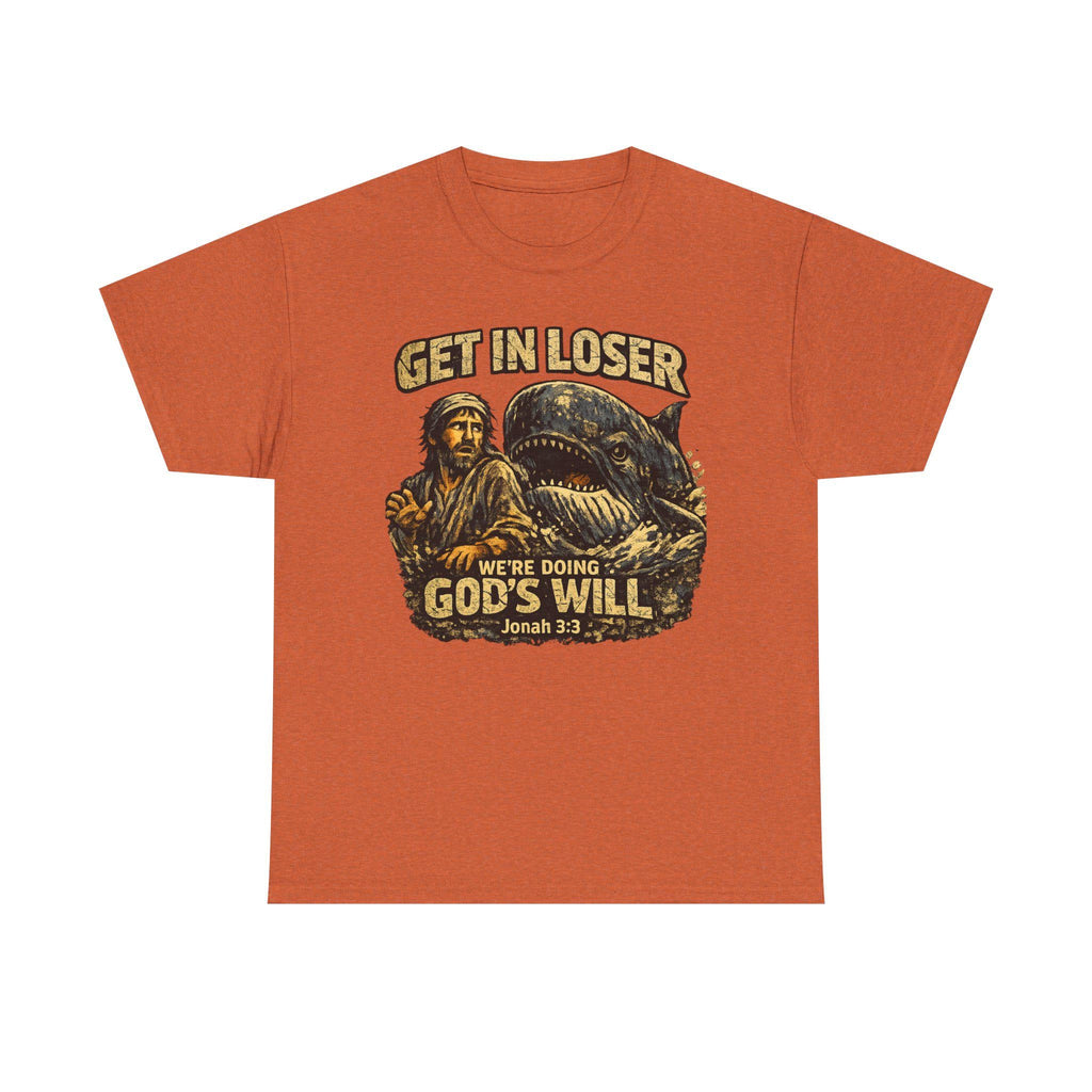 Jonah Whale Illustration Tee | Vintage Religious Graphic Shirt
