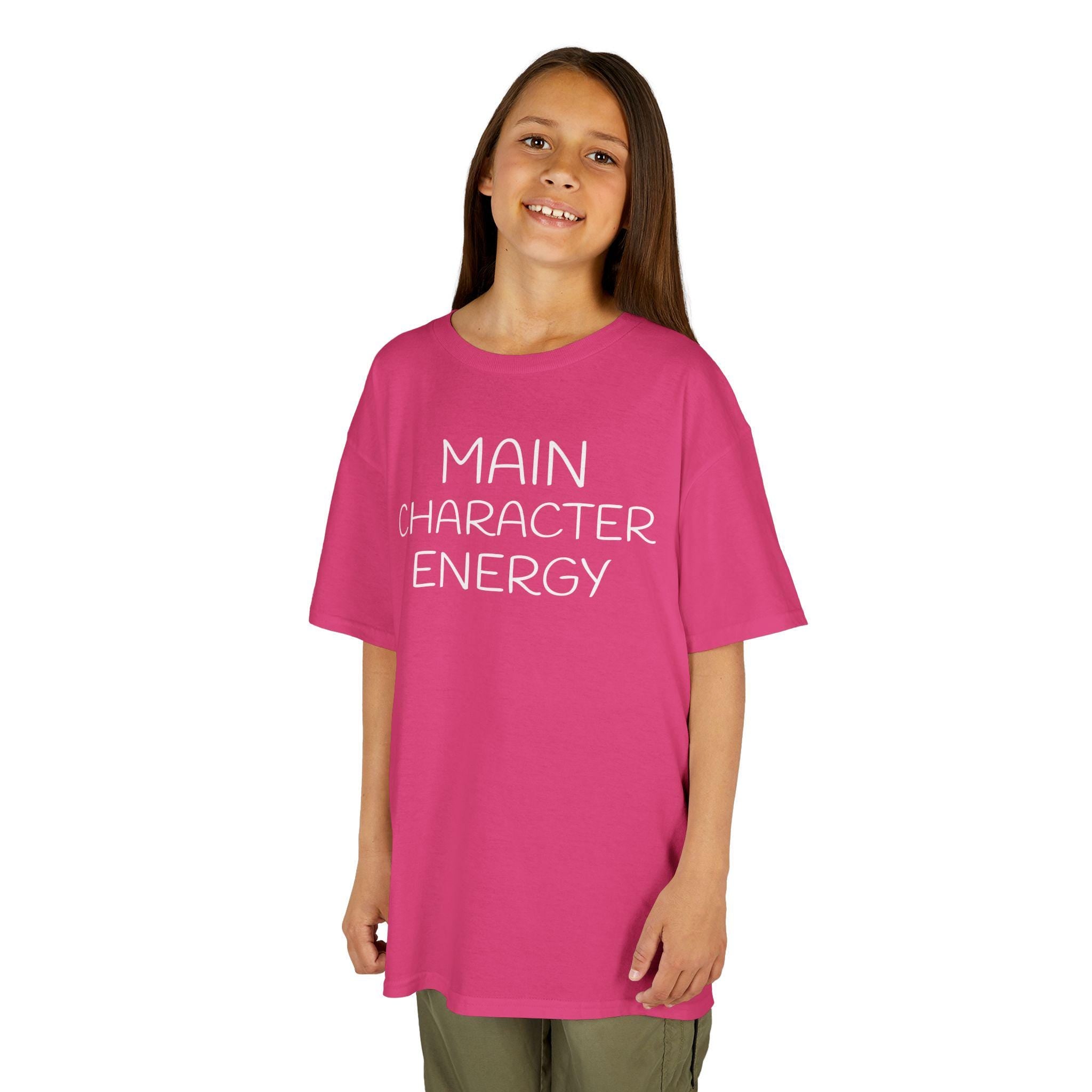 Main Character Energy Kids Tee | Funny Kids Shirt, Slogan Top