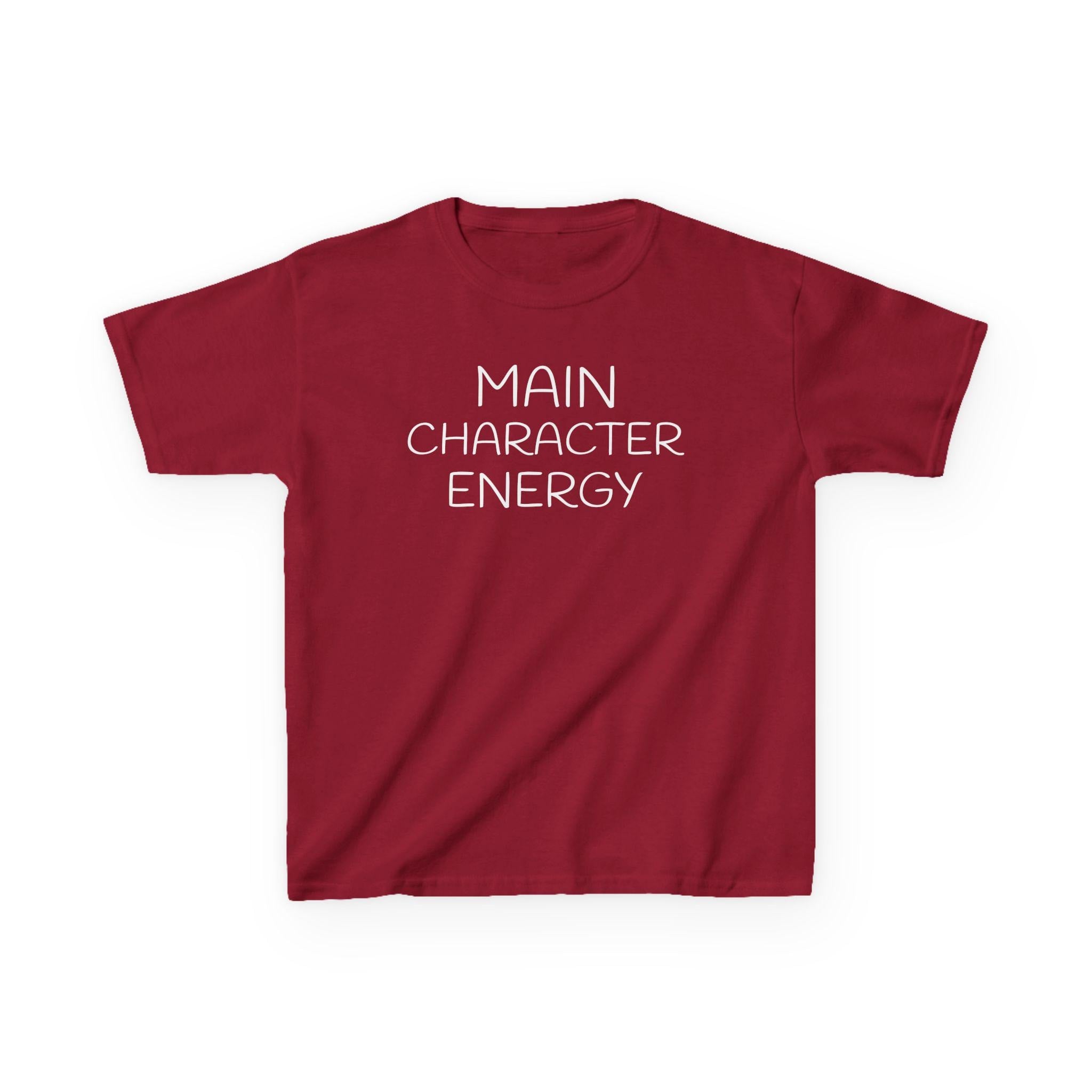 Main Character Energy Kids Tee | Funny Kids Shirt, Slogan Top