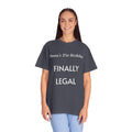 Custom 21st Birthday T-Shirt, Finally Legal Tee, Personalized Cotton Shirt