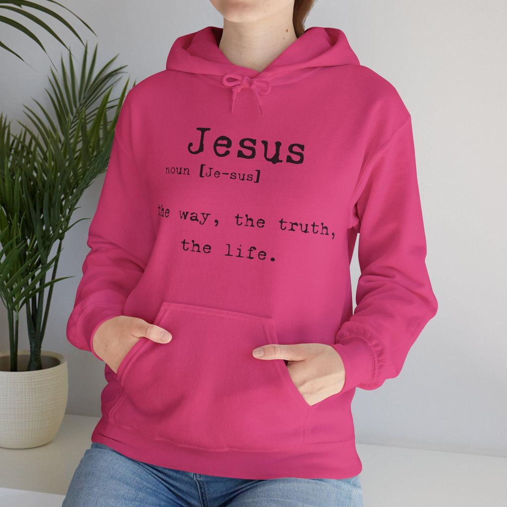Jesus Definition Hoodie | Faith Typography Pullover