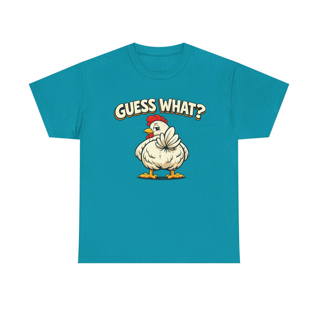 Guess What Chicken Shirt | Funny Hen Illustration, Farm Animal Gildan Tee