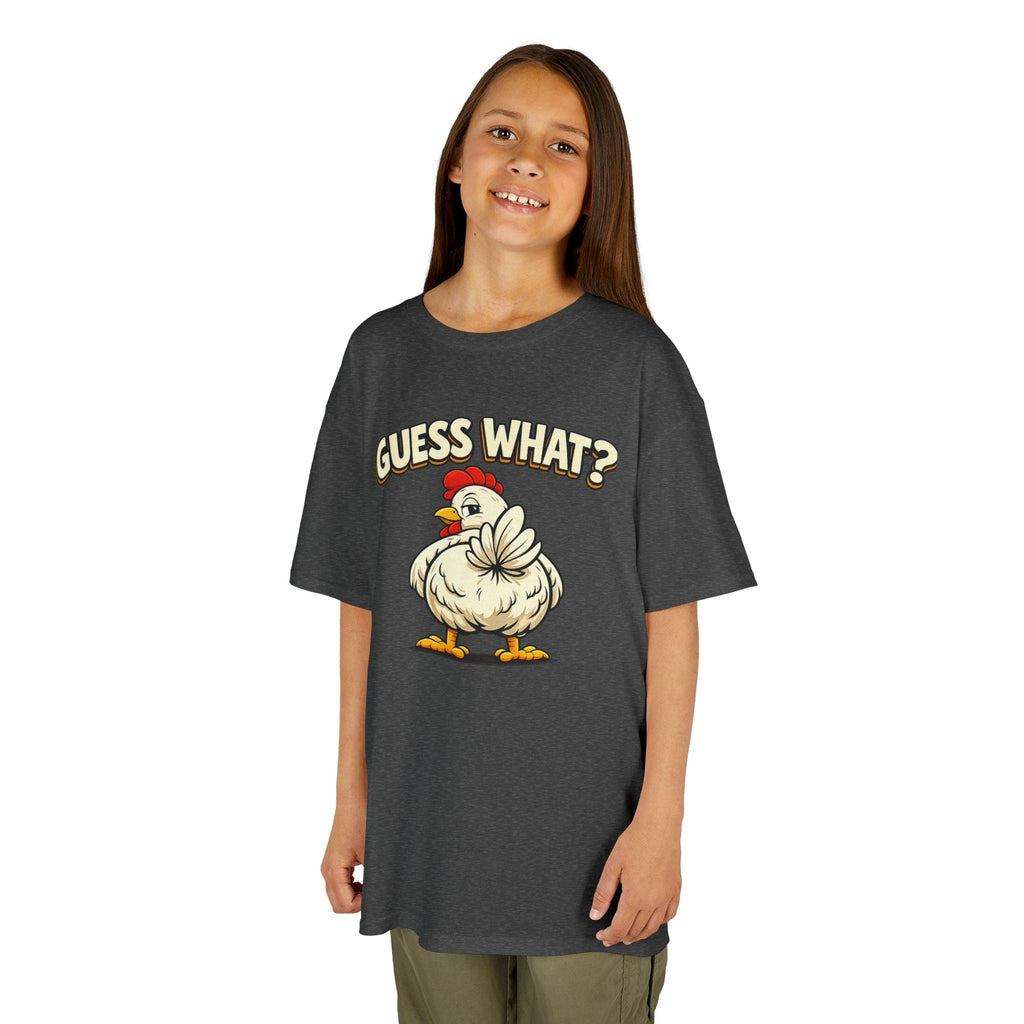 Guess What Chicken Shirt | Funny Hen Illustration, Farm Animal Gildan Tee