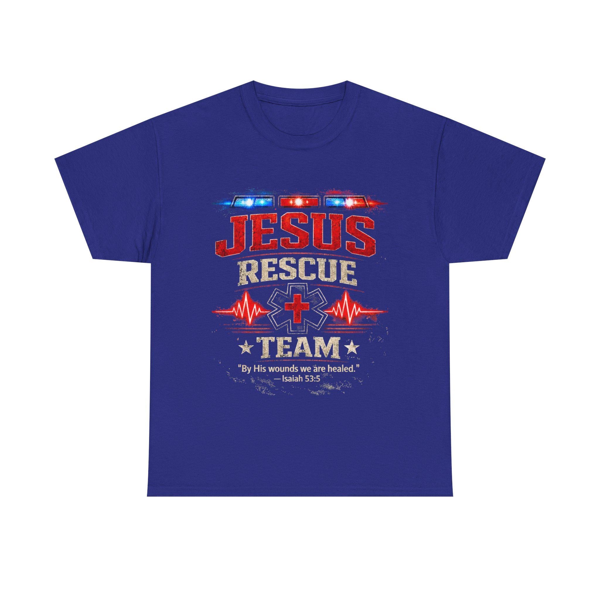 Jesus Rescue Team T Shirt | Christian EMS medical faith shirt