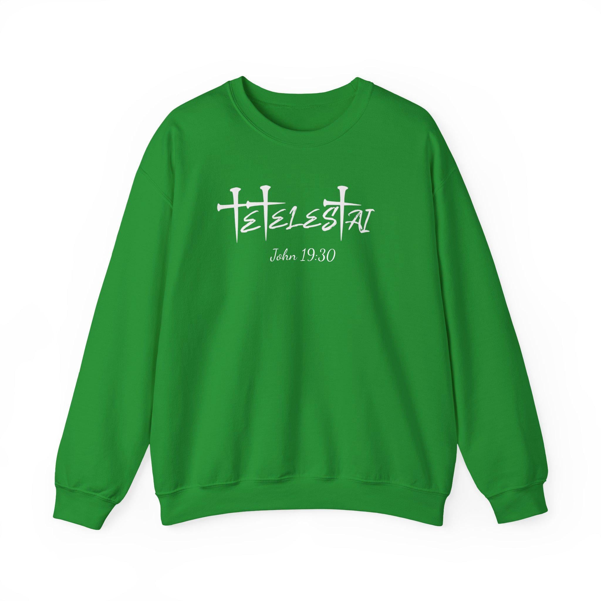 Tetelestai Embroidered Sweatshirt | Christian Apparel John 19:30
