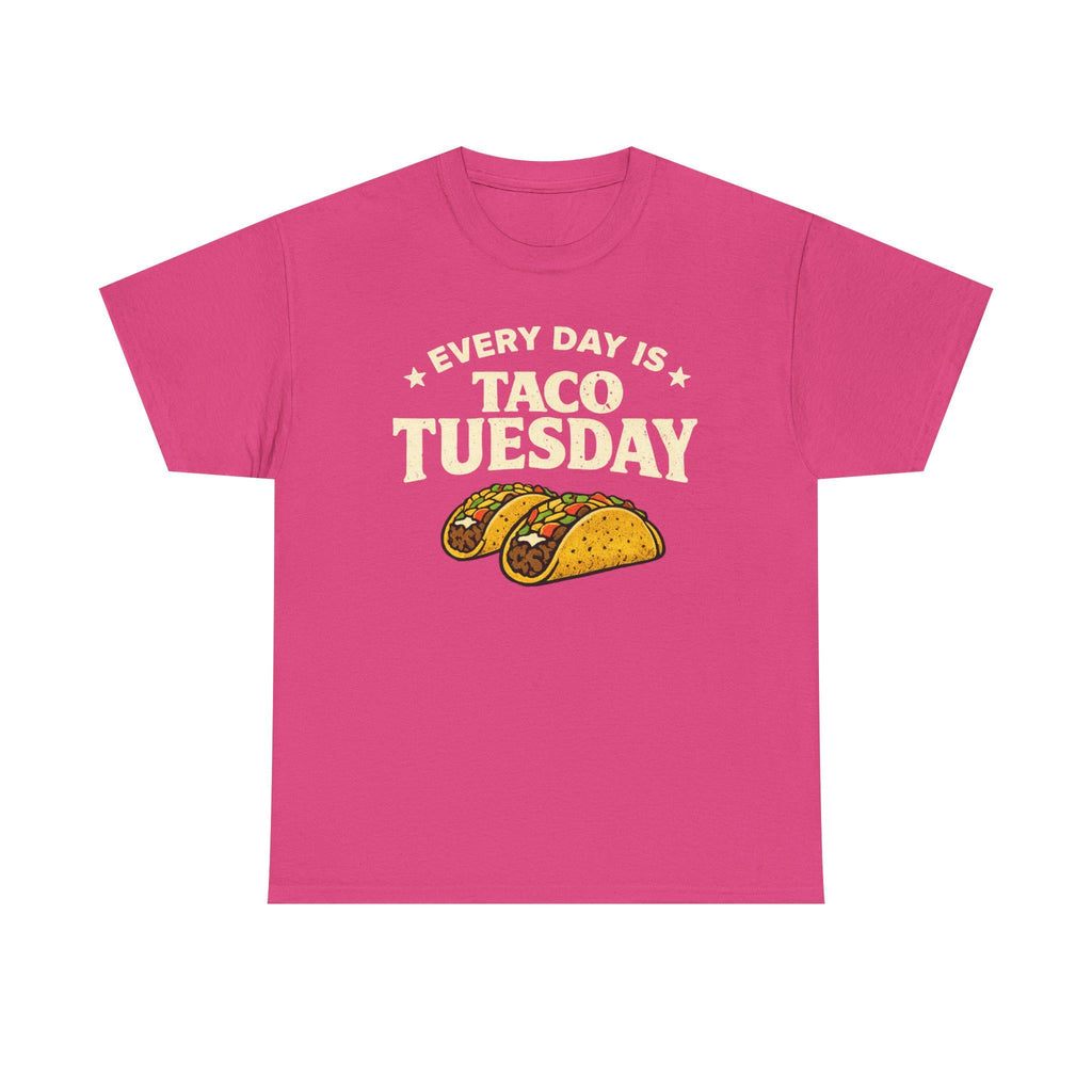 Taco Tuesday Shirt | Taco Illustration, Funny Text, Casual Food Tee