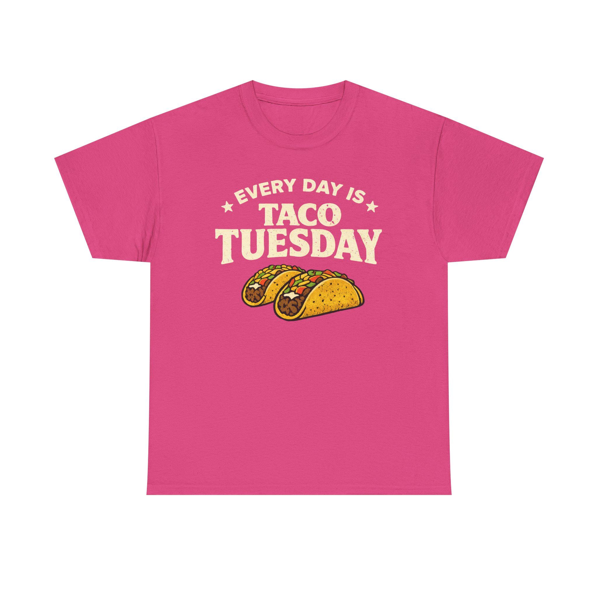 Taco Tuesday Shirt | Taco Illustration, Funny Text, Casual Food Tee