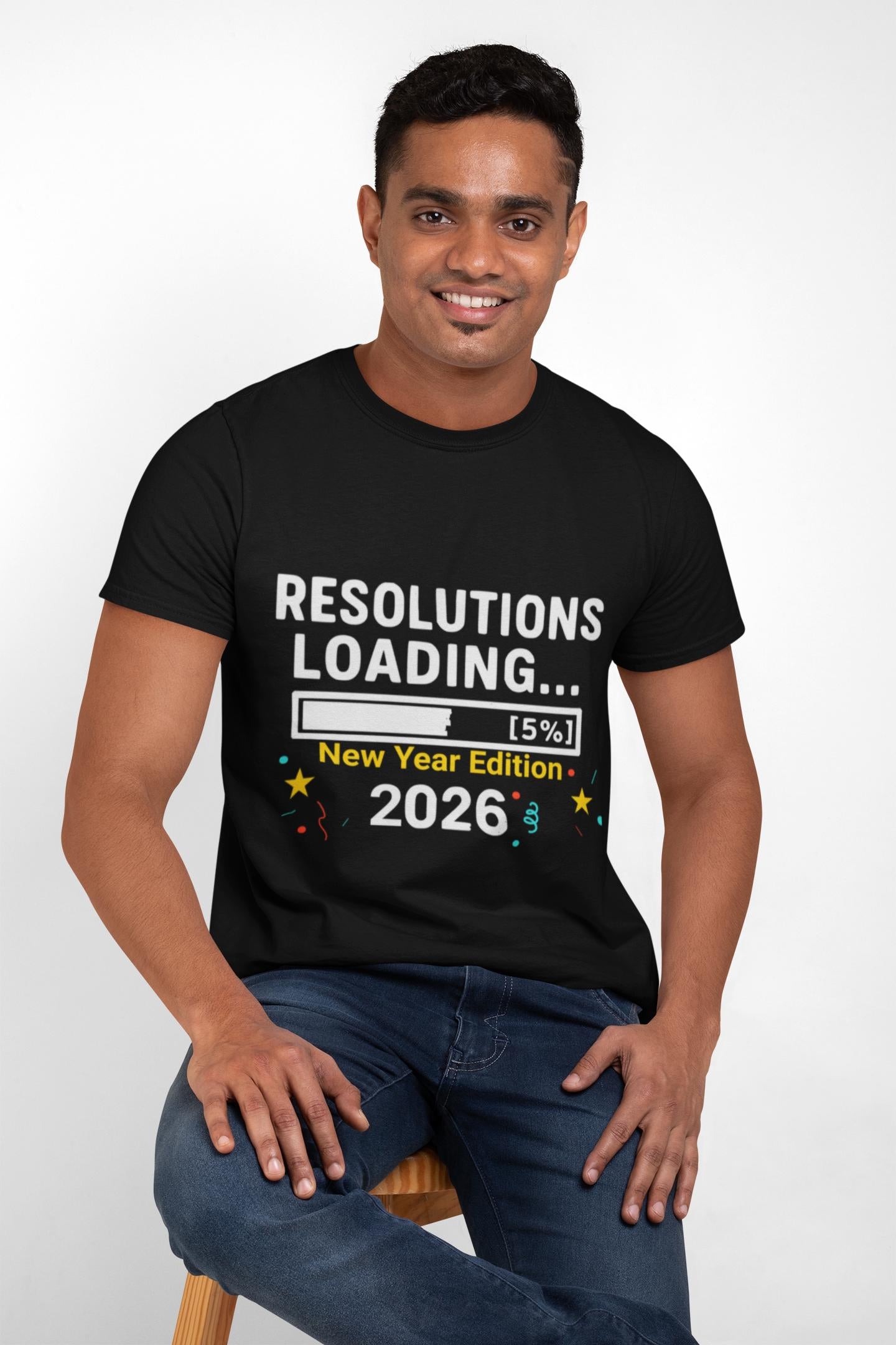 Resolutions Loading 2026 Tee | New Year Edition, Funny Countdown Shirt
