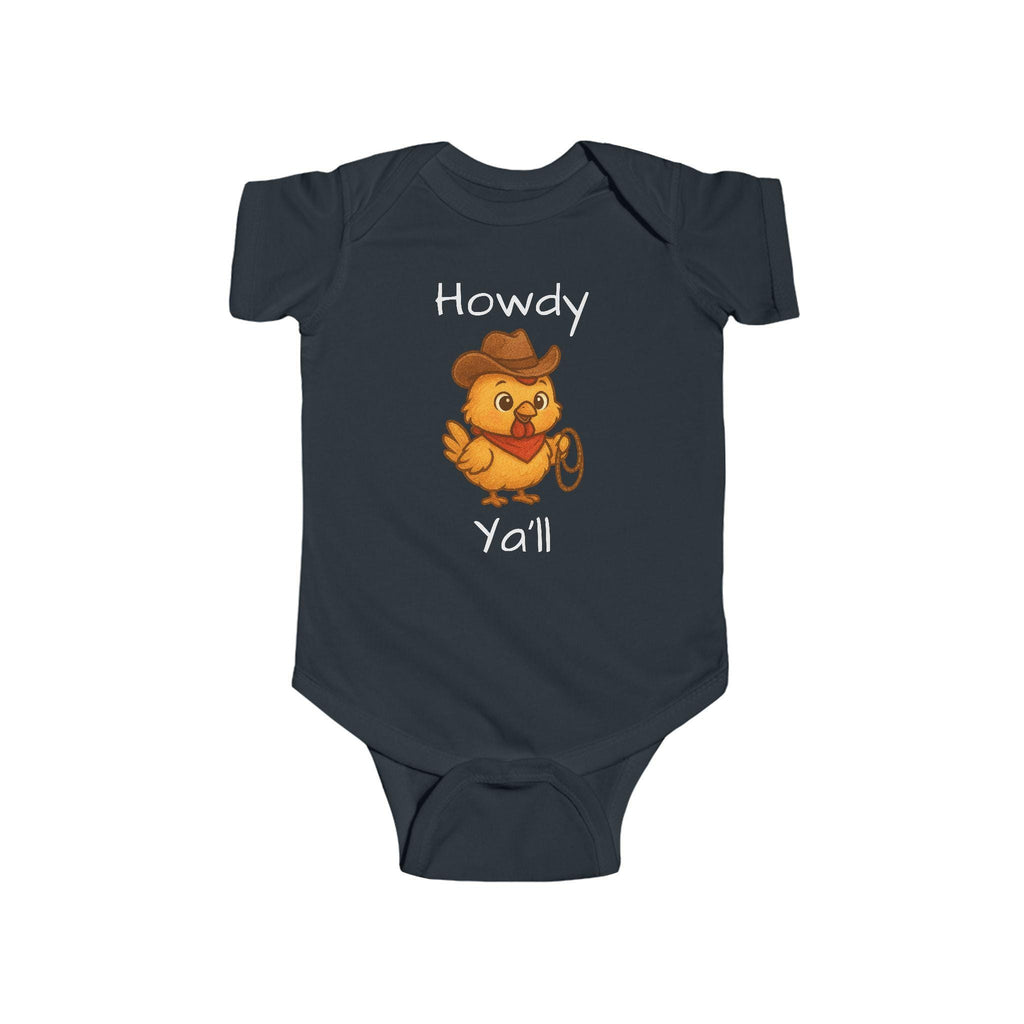 Howdy Y'all Cowboy Chicken Bodysuit