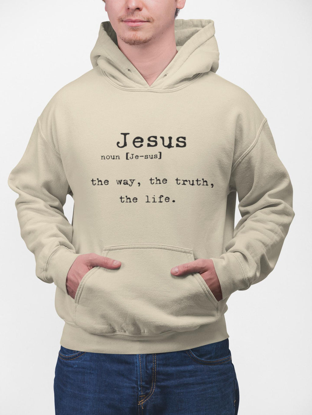 Jesus Definition Hoodie | Faith Typography Pullover
