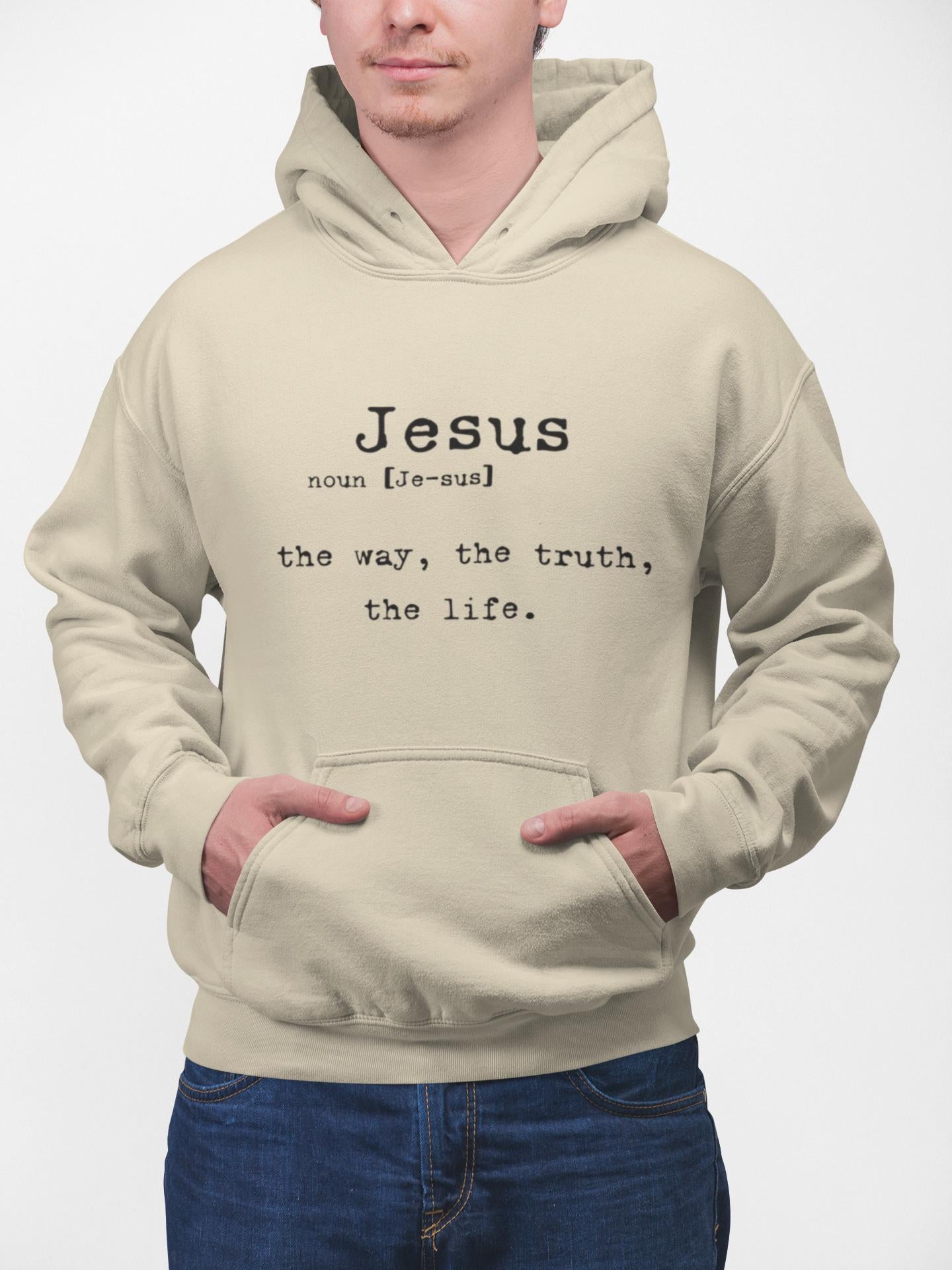 Jesus Definition Hoodie | Faith Typography Pullover