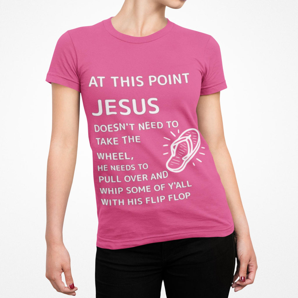 Jesus flip flop graphic Tee | Christian faith funny shirt