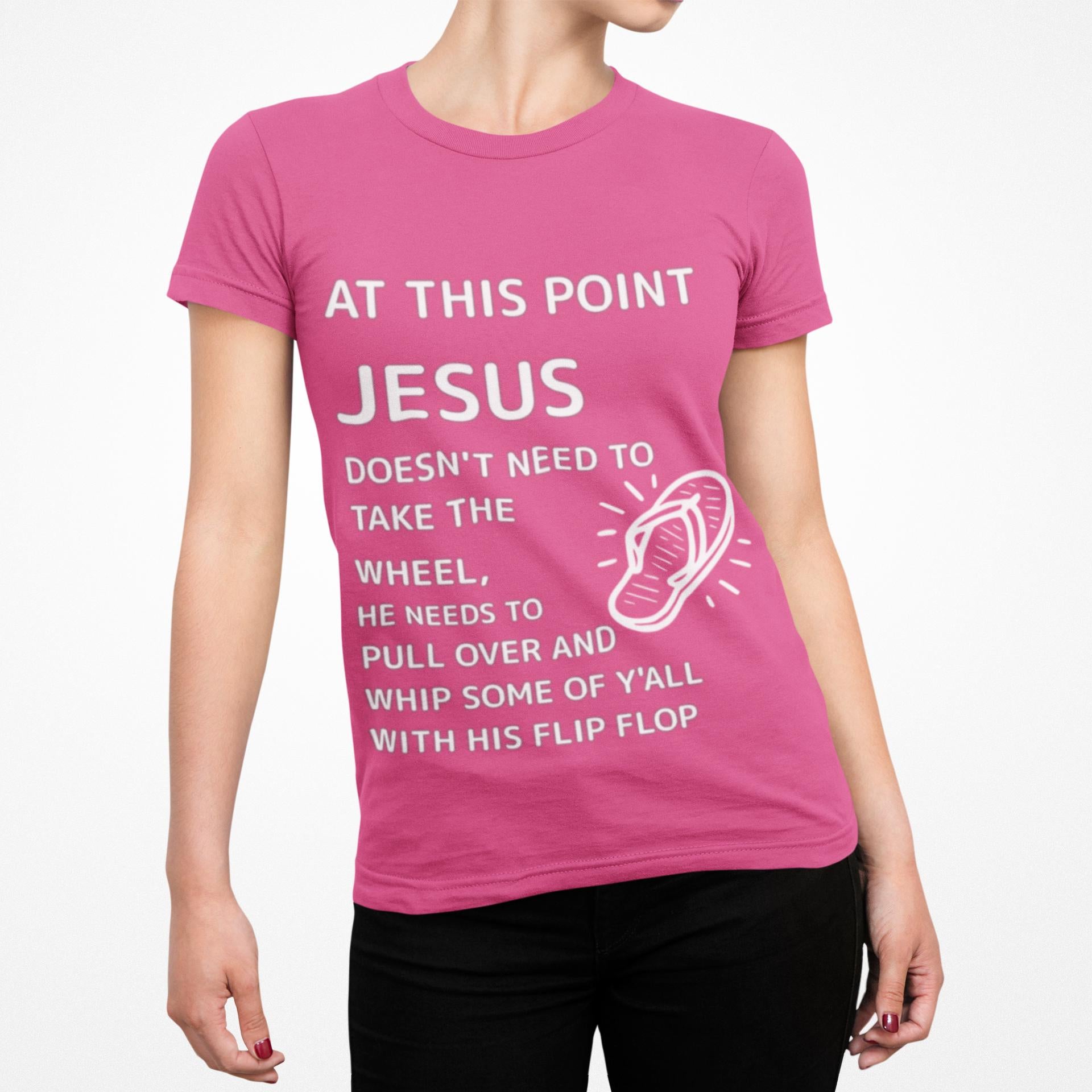 Jesus flip flop graphic Tee | Christian faith funny shirt