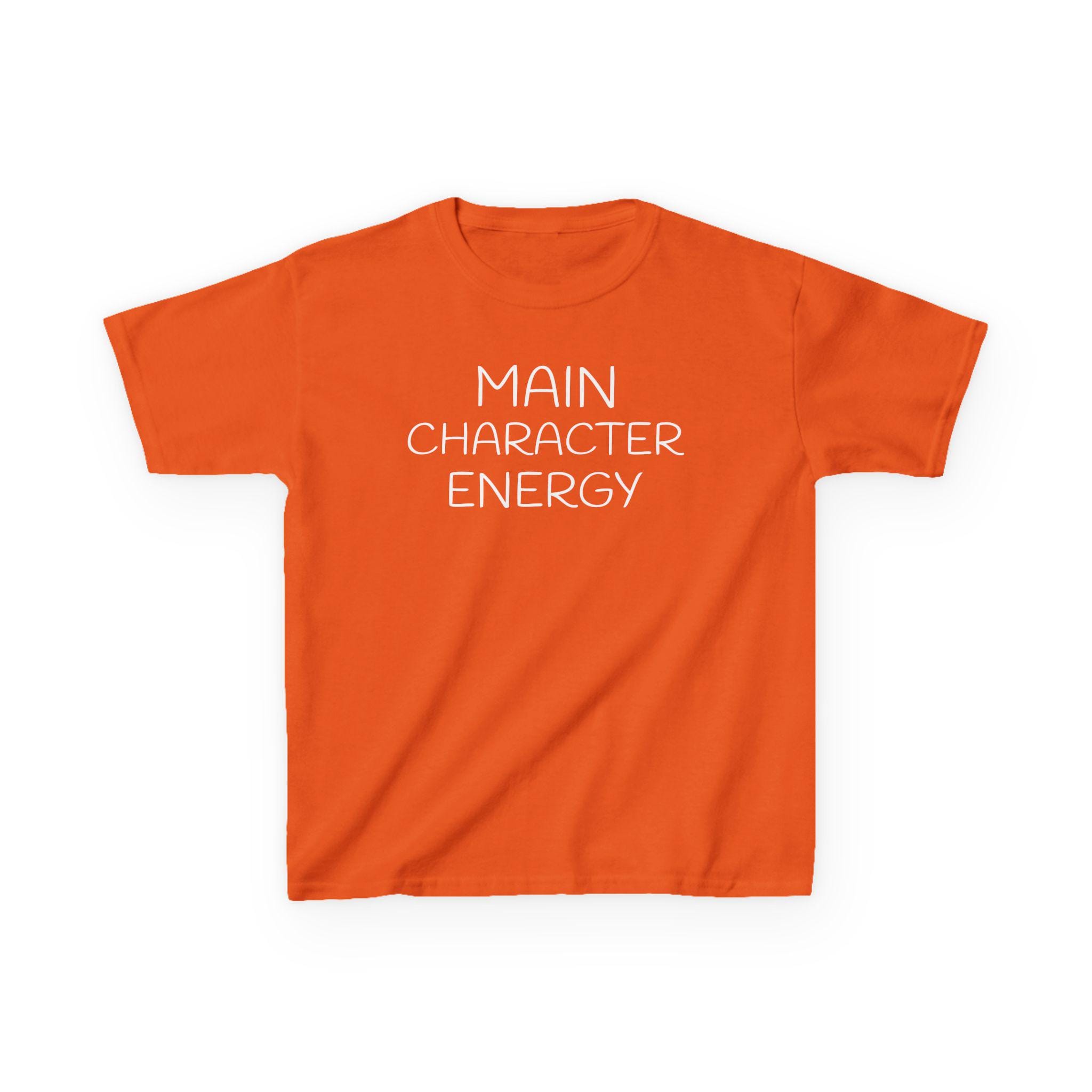 Main Character Energy Kids Tee | Funny Kids Shirt, Slogan Top