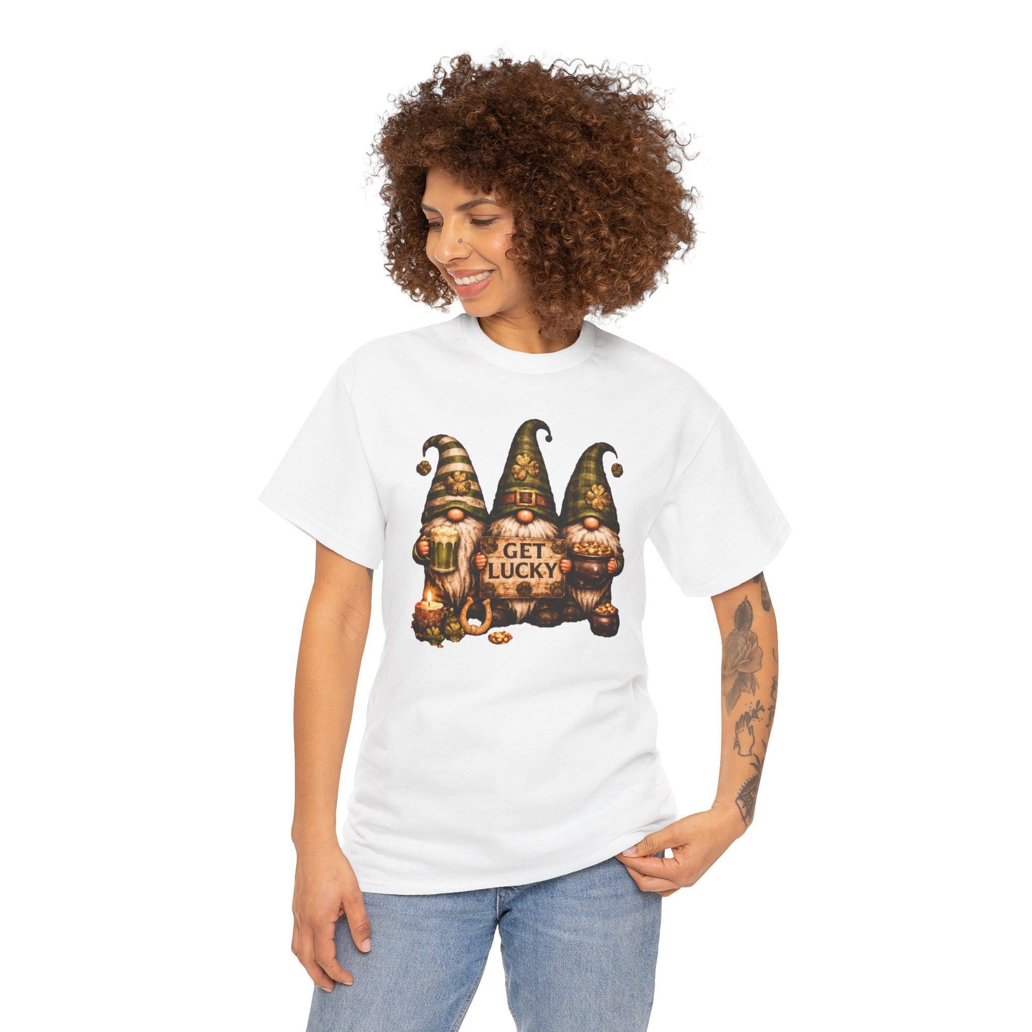 St. Patrick's Day Lucky Gnomes T-Shirt | Irish Shamrock Tee
