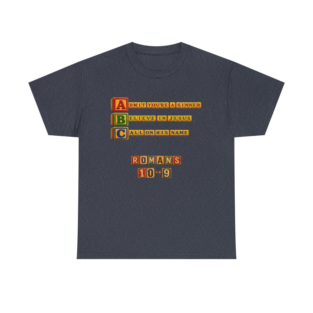 ABC Blocks Romans 10 9 Tee